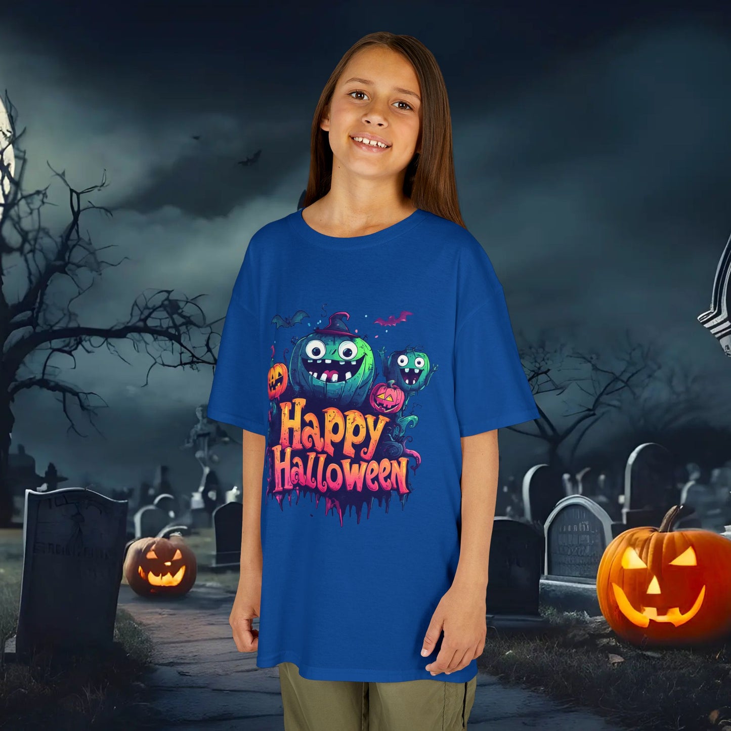 Halloween Kids Tee, Spooky T-Shirt for Children, Perfect for Halloween Parties, Trick or Treating, Gifting to Kids