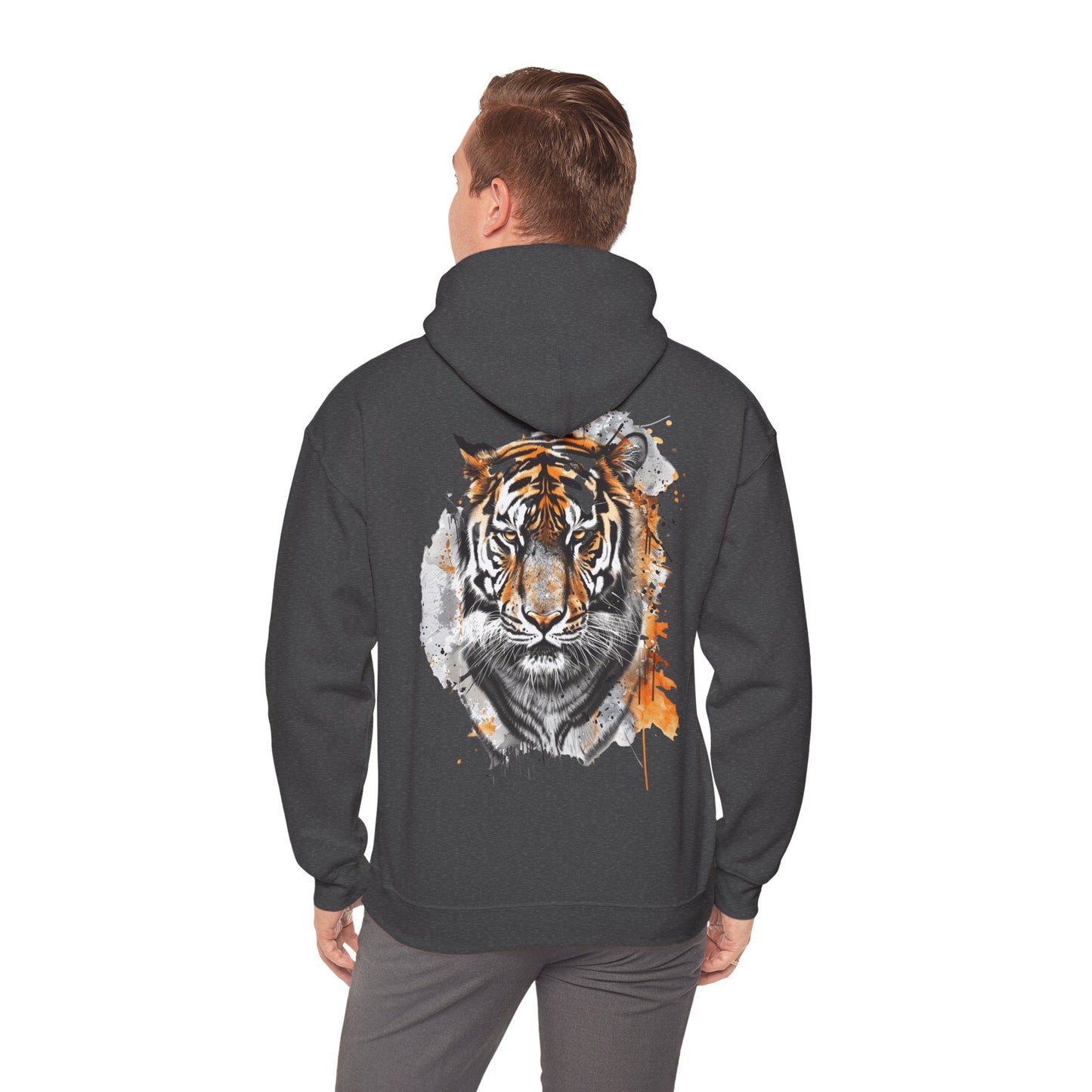 Magnificent Tiger Hooded Sweatshirt for Those Who Love to Be a King, Comfortable Sweater for Everyday Wear, Gift for Birthdays and Nature Lovers.