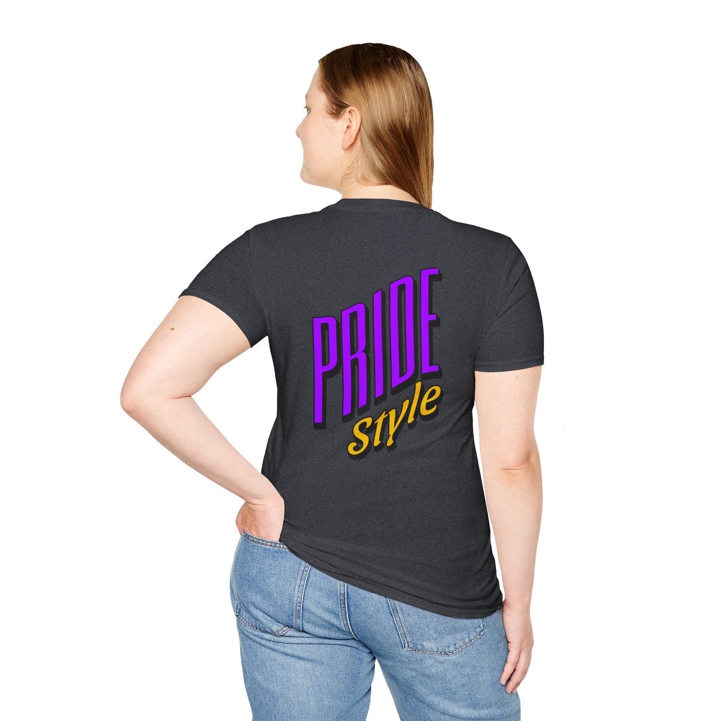 Pride Style Unisex Softstyle T-Shirt, LGBTQ+ Apparel, Gay Pride Shirt, Festival Wear, Affirmation Tee, Inclusive Fashion