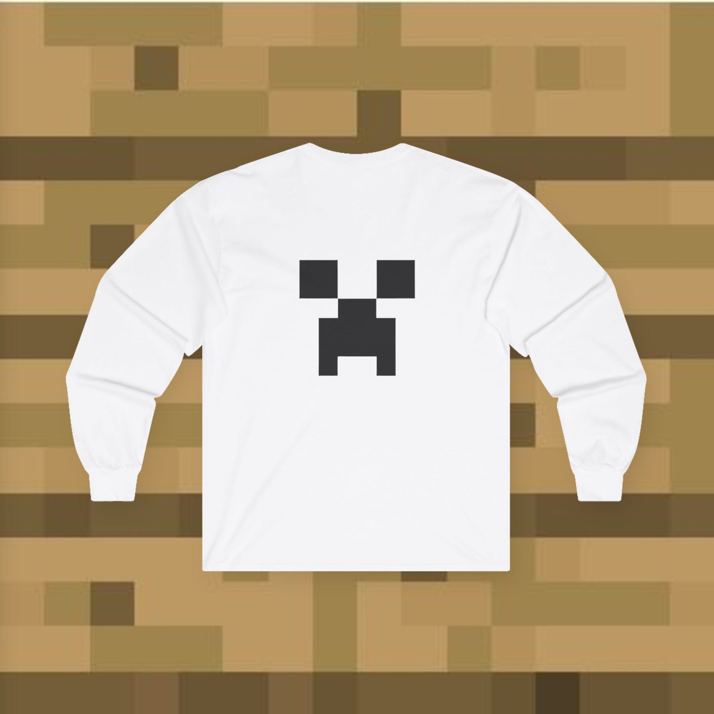 Minecraft Creeper Long Sleeve Tee for Gamers, Unisex Game Shirt, Perfect for Birthdays, Cozy Casual Wear, Minecraft Gifts, Gamer Apparel