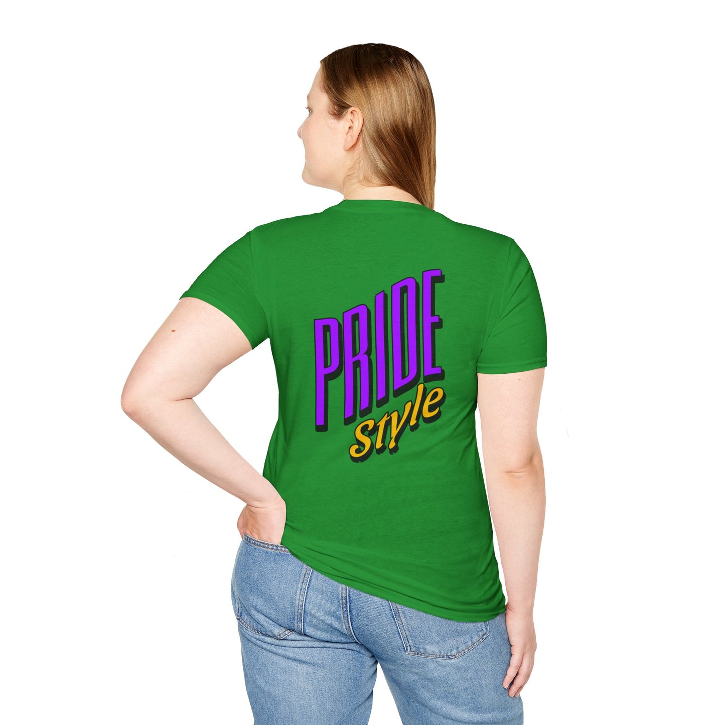 Pride Style Unisex Softstyle T-Shirt, LGBTQ+ Apparel, Gay Pride Shirt, Festival Wear, Affirmation Tee, Inclusive Fashion