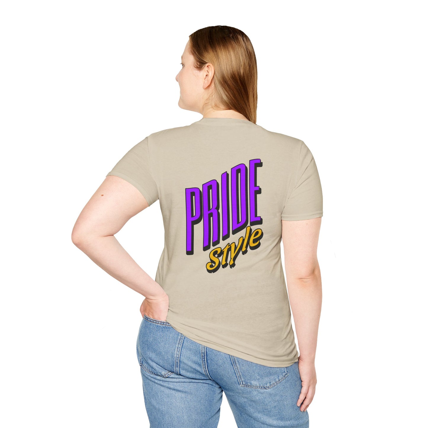 Pride Style Unisex Softstyle T-Shirt, LGBTQ+ Apparel, Gay Pride Shirt, Festival Wear, Affirmation Tee, Inclusive Fashion