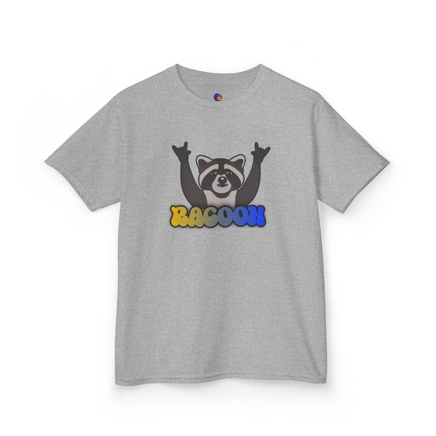 Rockin' Raccoon Kids Tee | Fun Cotton Shirt for Boys & Girls, Cute Animal Graphic Tee, Birthday Gift, Playtime Essential