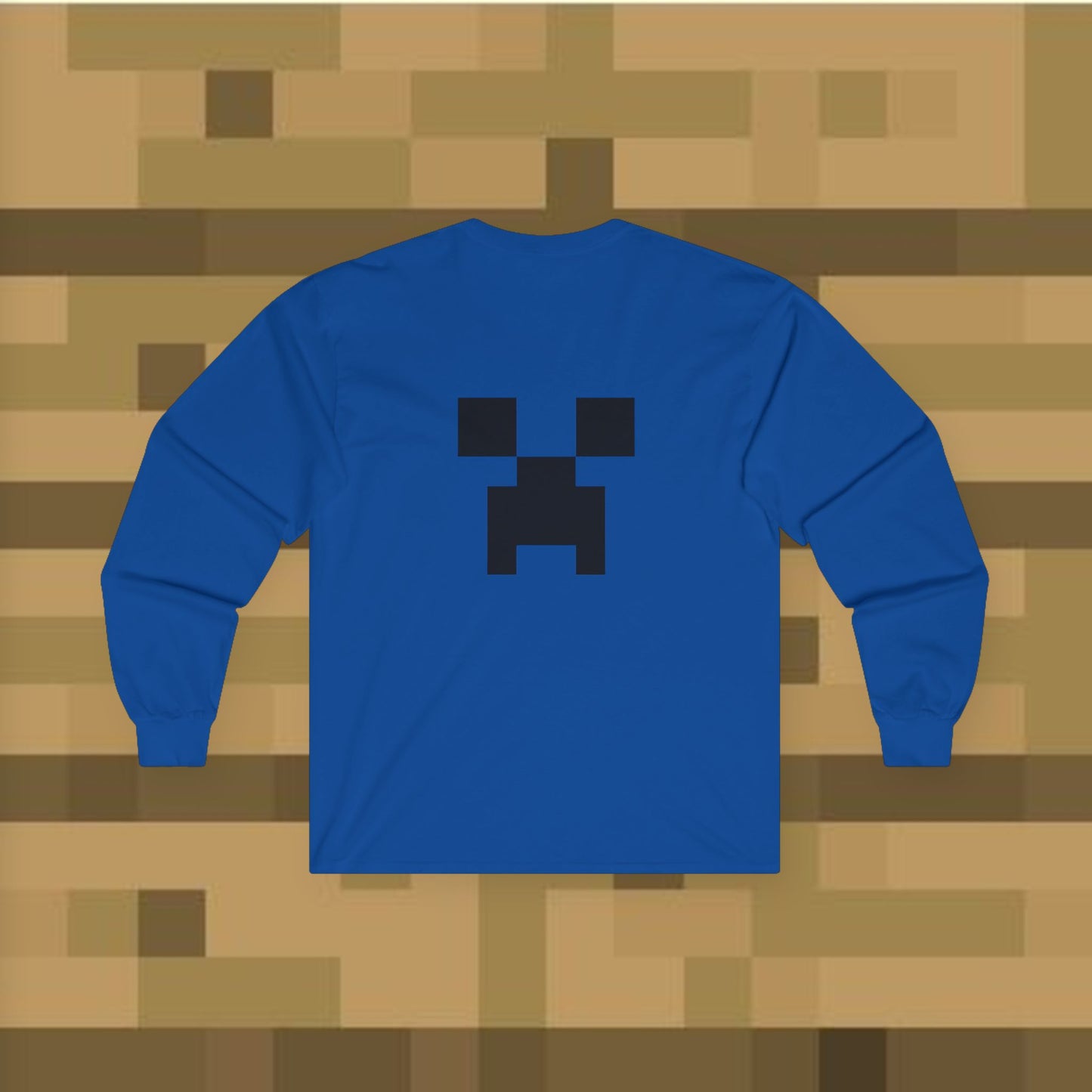 Minecraft Creeper Long Sleeve Tee for Gamers, Unisex Game Shirt, Perfect for Birthdays, Cozy Casual Wear, Minecraft Gifts, Gamer Apparel