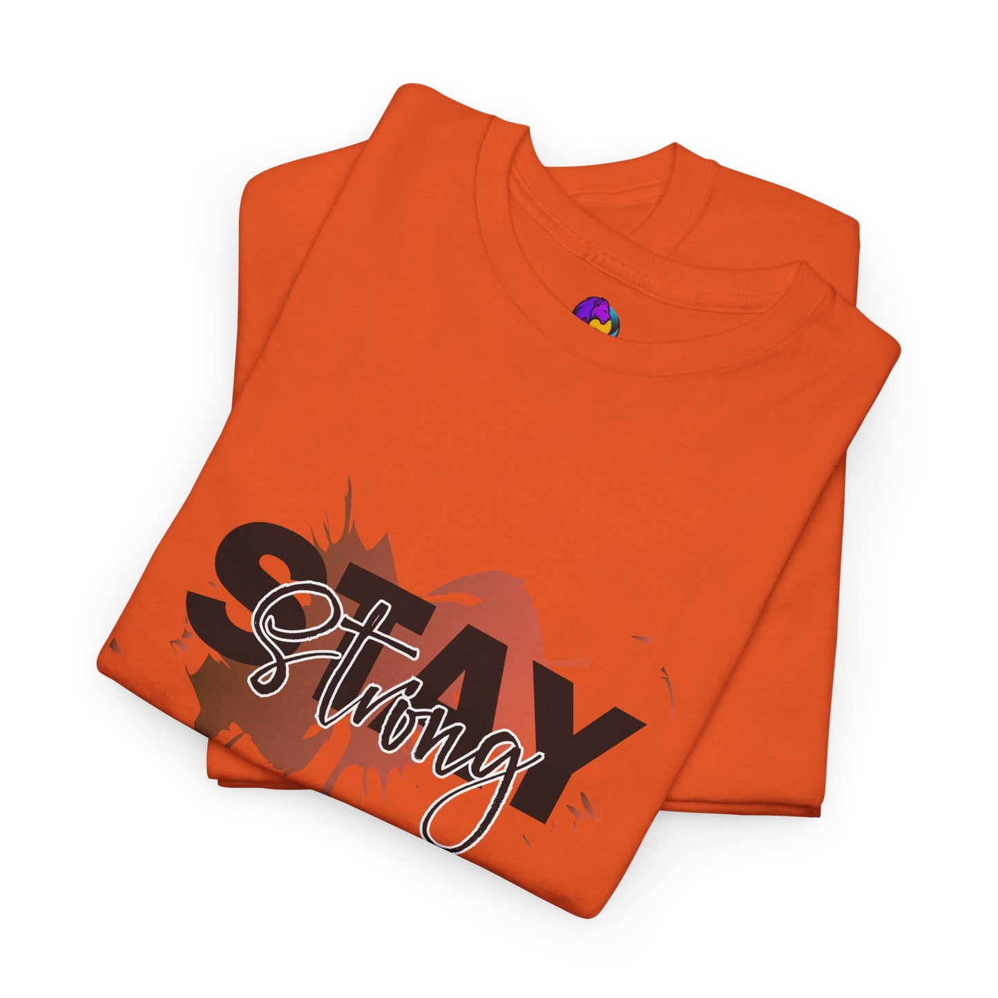 Stay Strong Unisex Heavy Cotton Tee, Inspirational T-Shirt, Motivational Apparel, Casual Wear, Gifts for Him/Her, Everyday Comfort