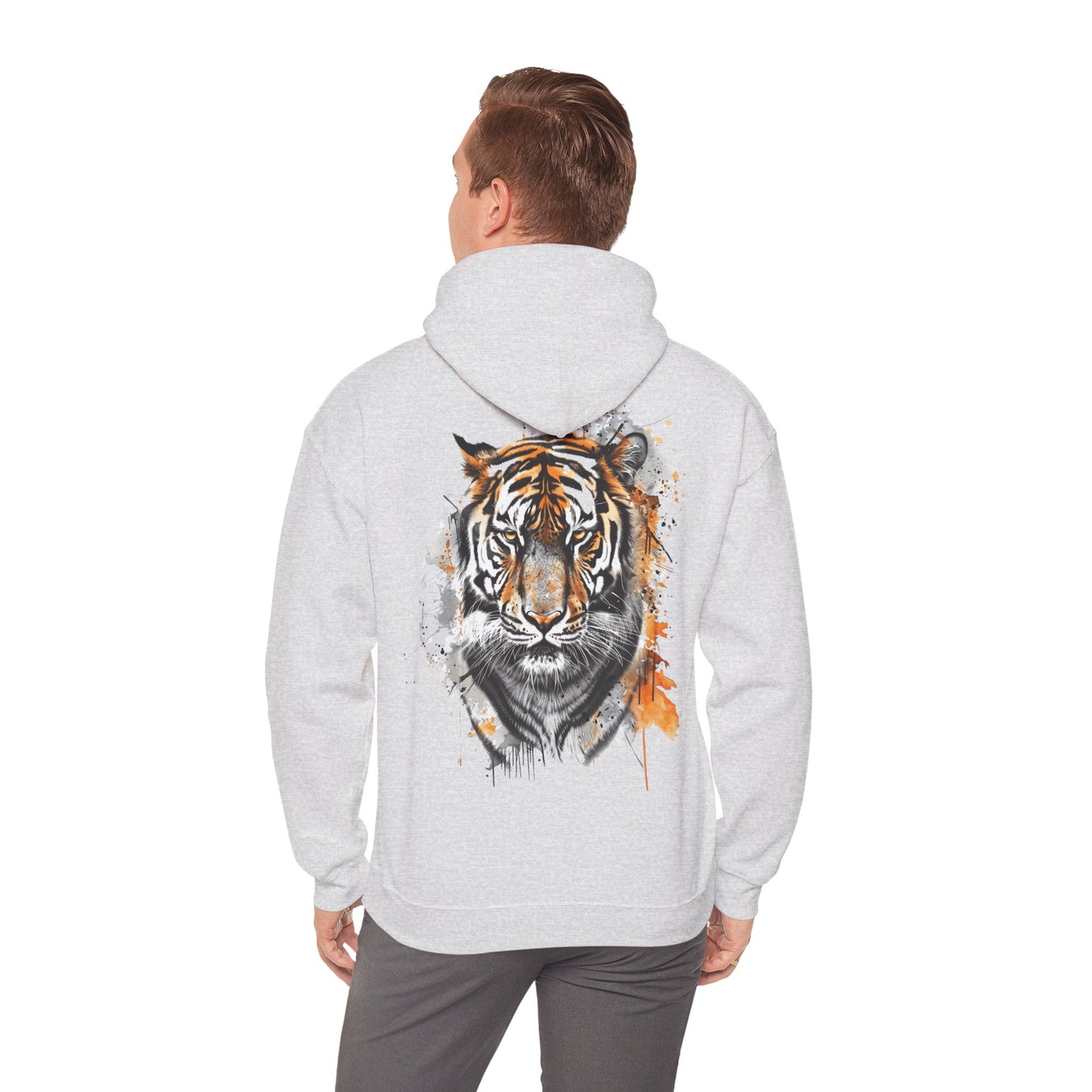 Magnificent Tiger Hooded Sweatshirt for Those Who Love to Be a King, Comfortable Sweater for Everyday Wear, Gift for Birthdays and Nature Lovers.