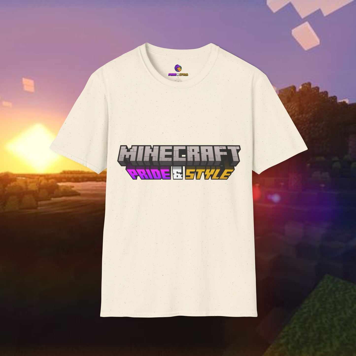 Minecraft Pride & Style T-Shirt for Game Lovers, Unisex Graphic Tee for Pride Events, Casual Wear, Gamer Gift, Comfortable Fashion