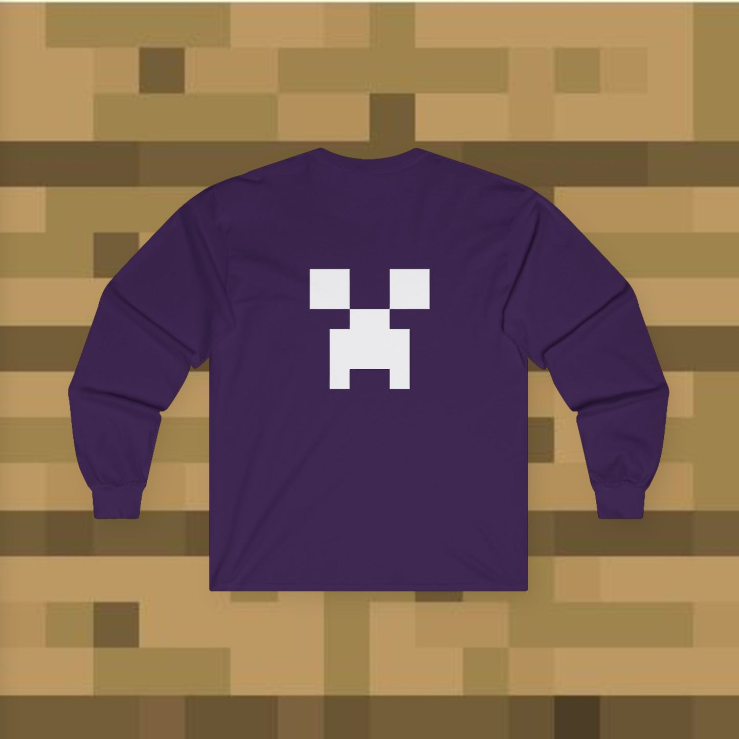 Minecraft Creeper Long Sleeve Tee for Gamers, Unisex Game Shirt, Perfect for Birthdays, Cozy Casual Wear, Minecraft Gifts, Gamer Apparel