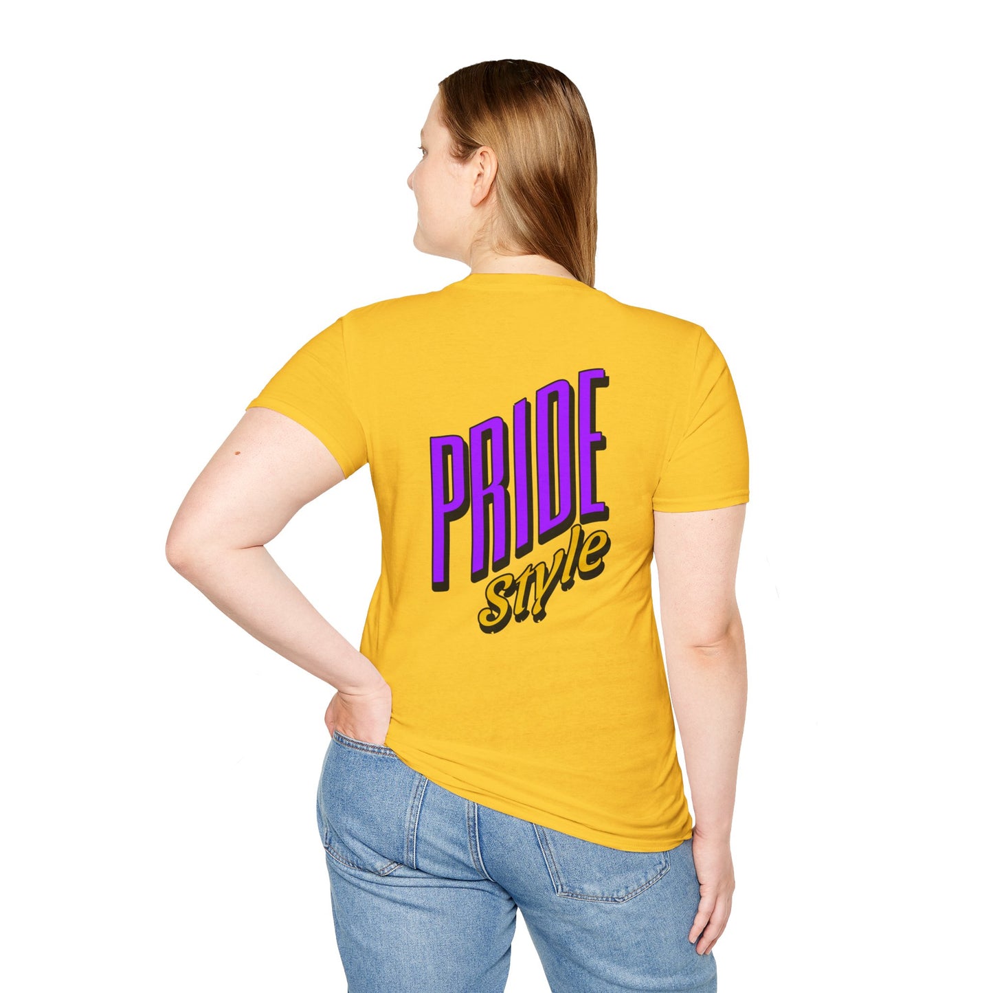 Pride Style Unisex Softstyle T-Shirt, LGBTQ+ Apparel, Gay Pride Shirt, Festival Wear, Affirmation Tee, Inclusive Fashion
