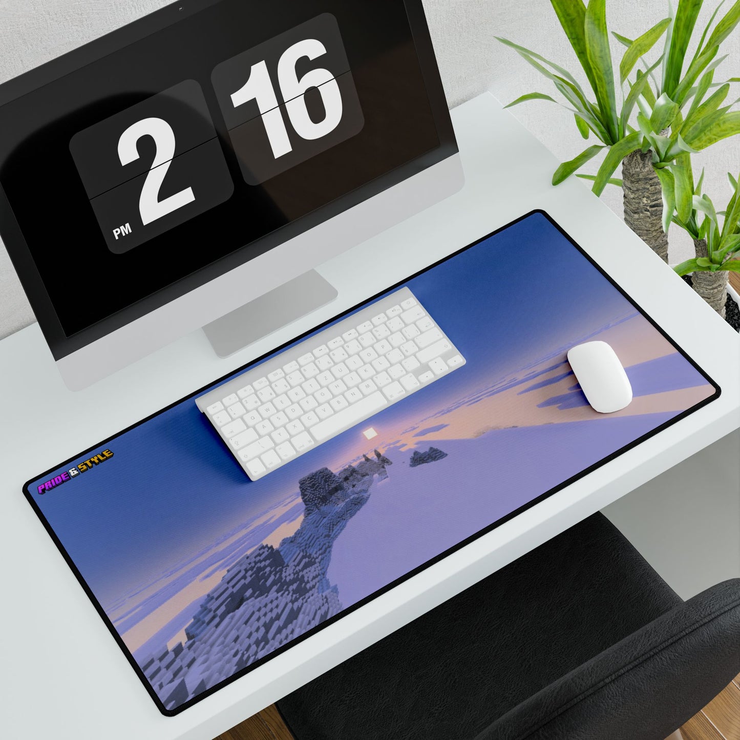 Minecraft-Themed Desk Mat - Gaming Accessory for Home Office, Computer Pad, Gamer Decor, Eco-Friendly Mouse Mat, Gift for Gamers