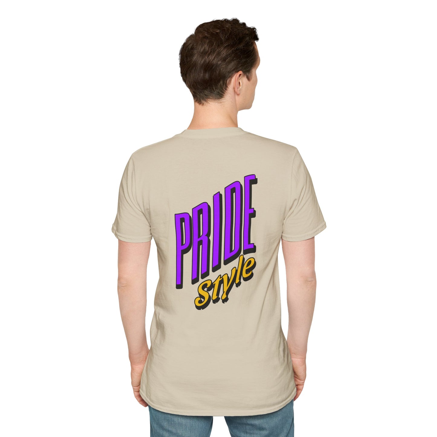 Pride Style Unisex Softstyle T-Shirt, LGBTQ+ Apparel, Gay Pride Shirt, Festival Wear, Affirmation Tee, Inclusive Fashion