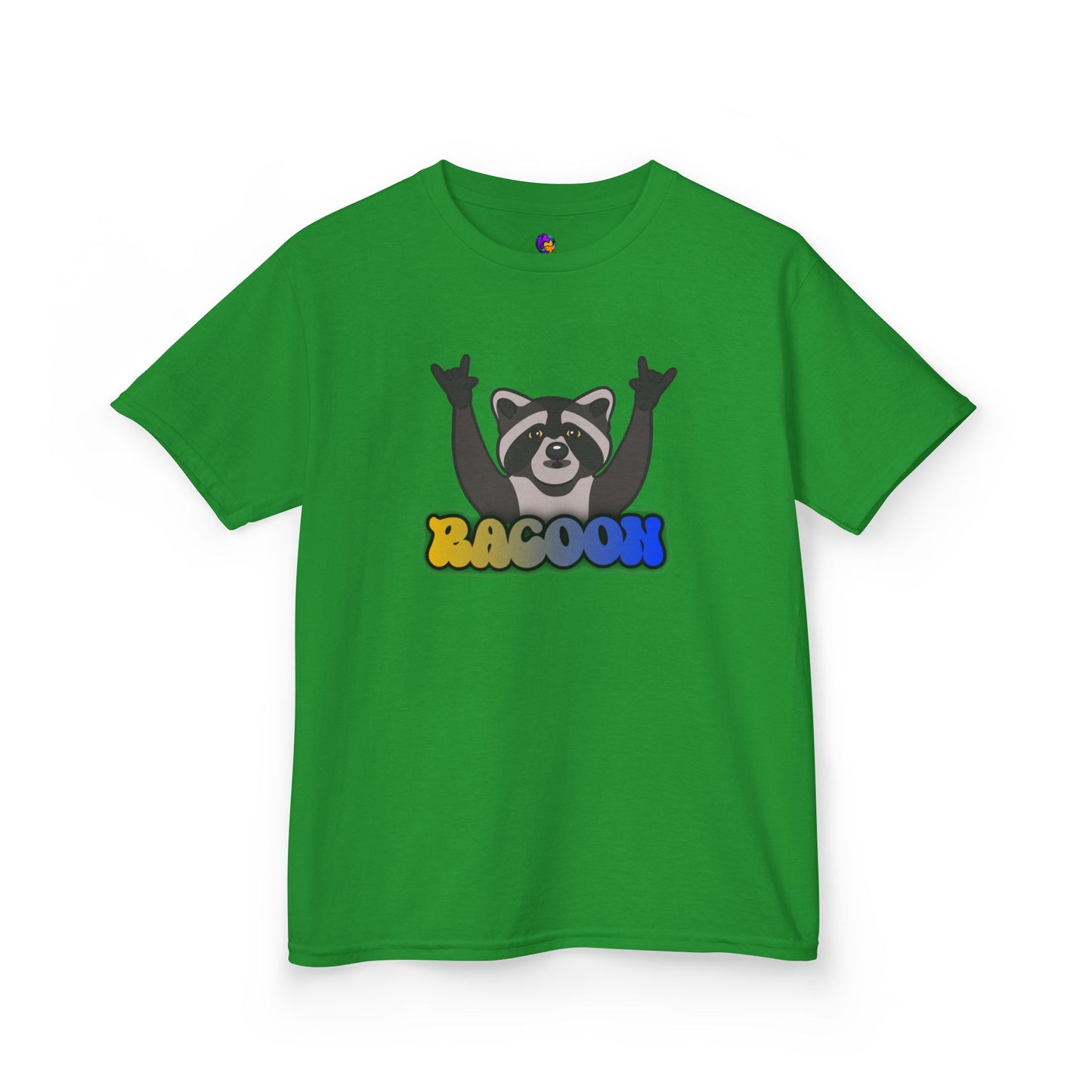 Rockin' Raccoon Kids Tee | Fun Cotton Shirt for Boys & Girls, Cute Animal Graphic Tee, Birthday Gift, Playtime Essential