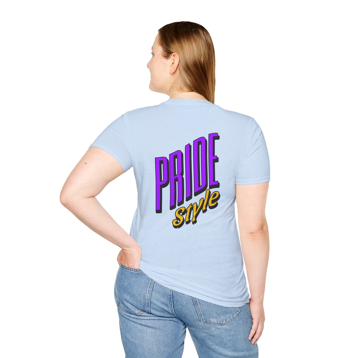 Pride Style Unisex Softstyle T-Shirt, LGBTQ+ Apparel, Gay Pride Shirt, Festival Wear, Affirmation Tee, Inclusive Fashion