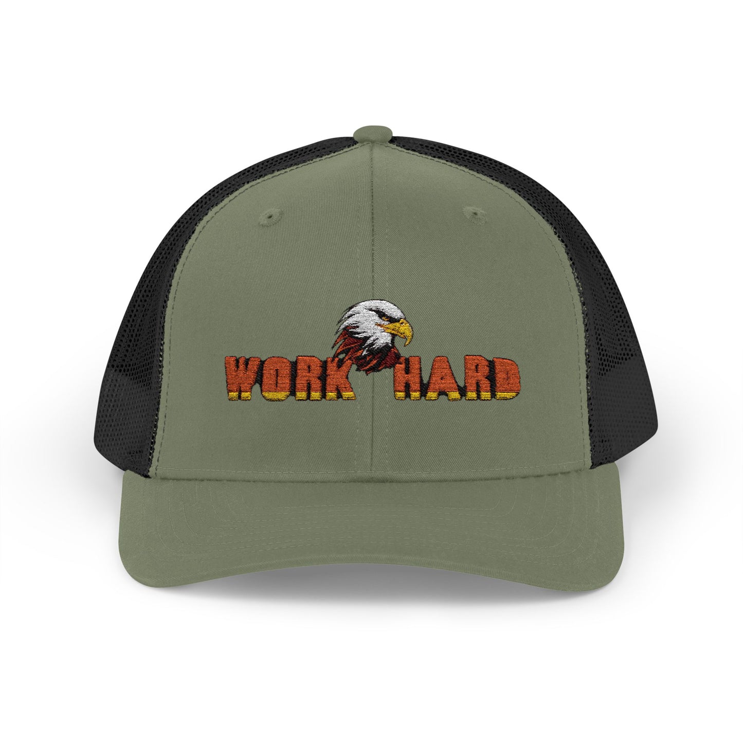 Work Hard Eagle Snapback Cap