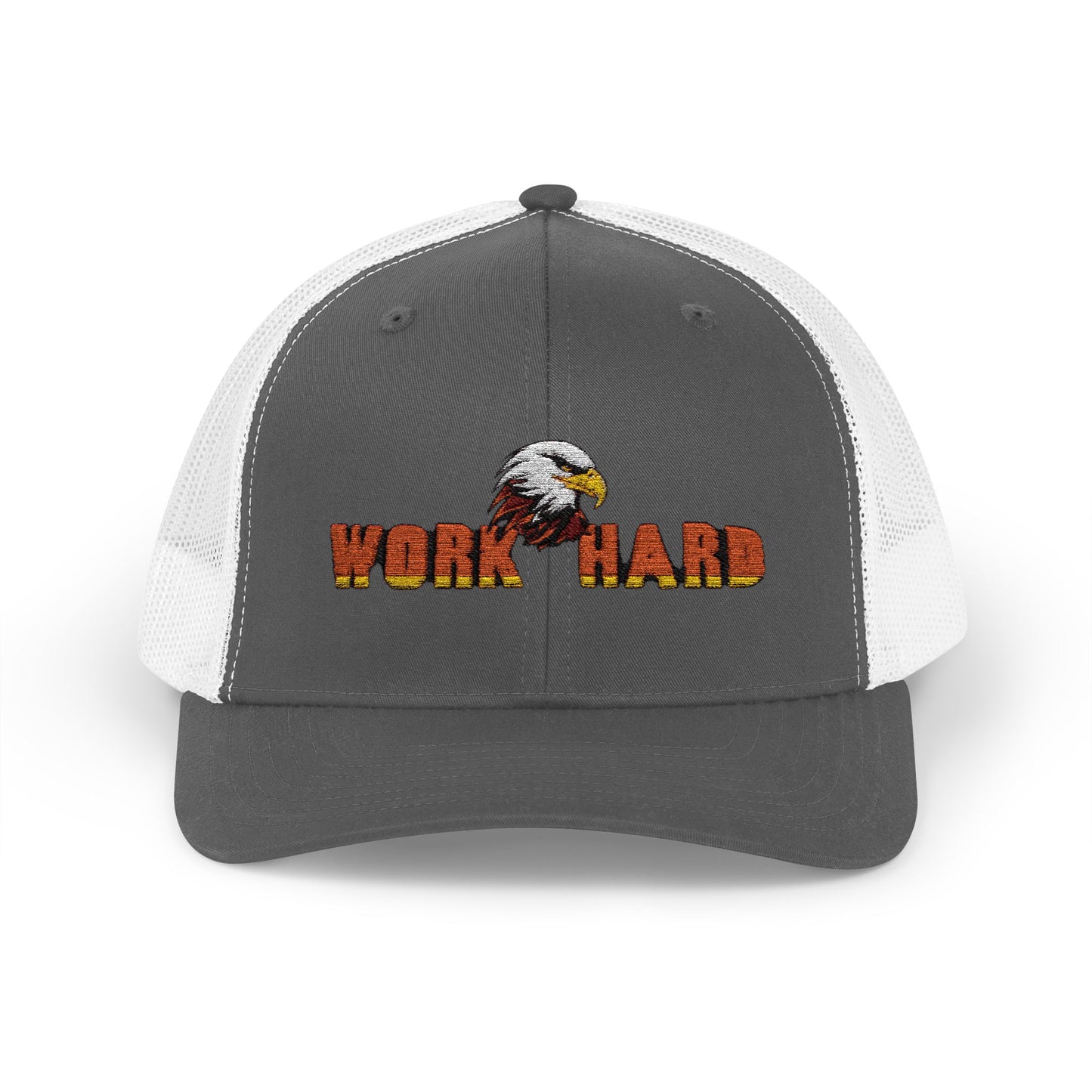 Work Hard Eagle Snapback Cap