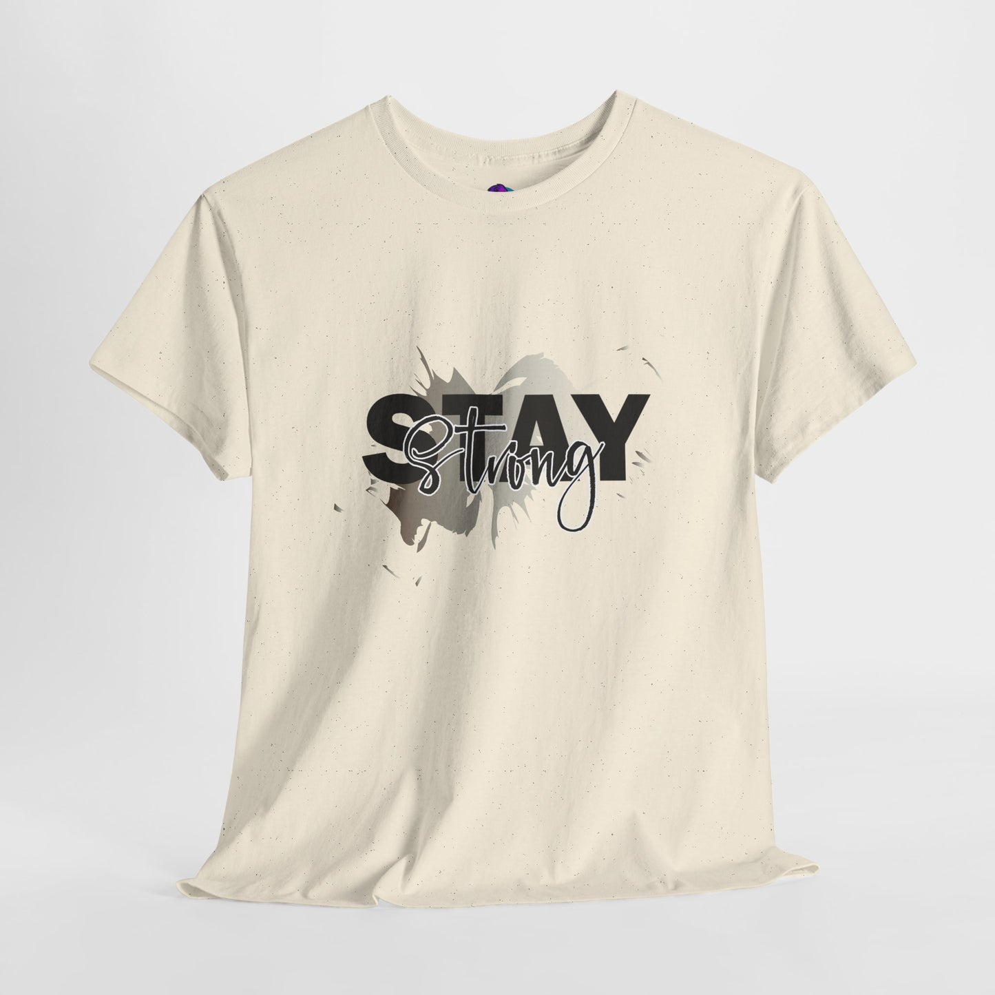 Stay Strong Unisex Heavy Cotton Tee, Inspirational T-Shirt, Motivational Apparel, Casual Wear, Gifts for Him/Her, Everyday Comfort