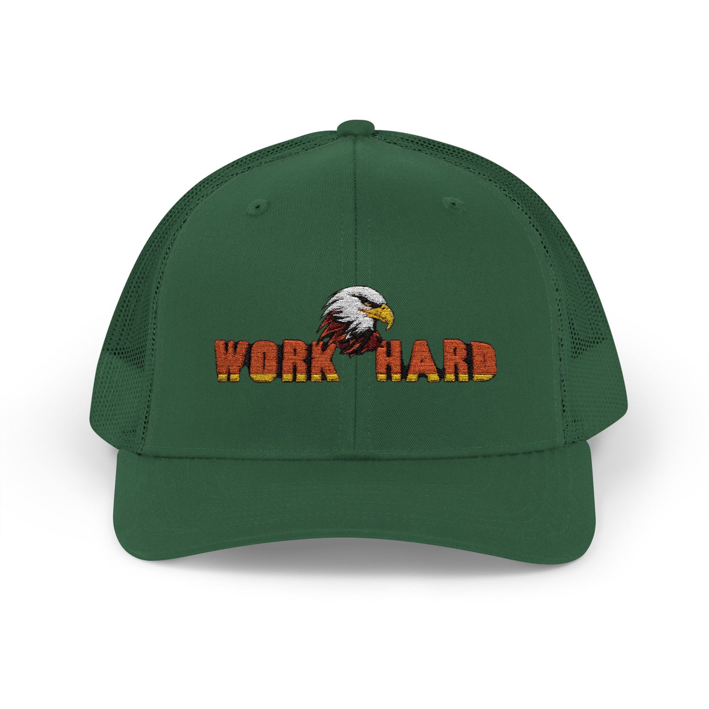 Work Hard Eagle Snapback Cap