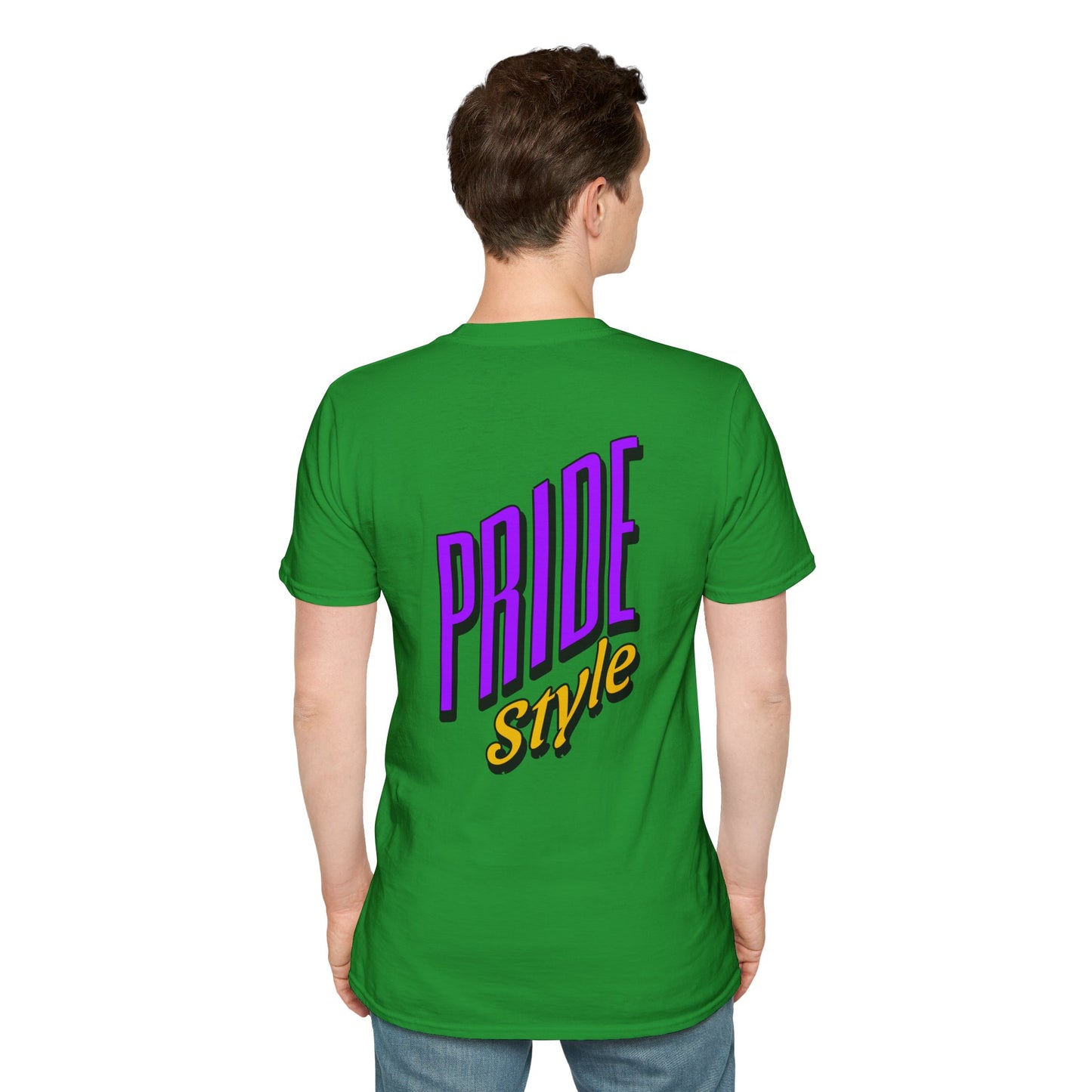 Pride Style Unisex Softstyle T-Shirt, LGBTQ+ Apparel, Gay Pride Shirt, Festival Wear, Affirmation Tee, Inclusive Fashion