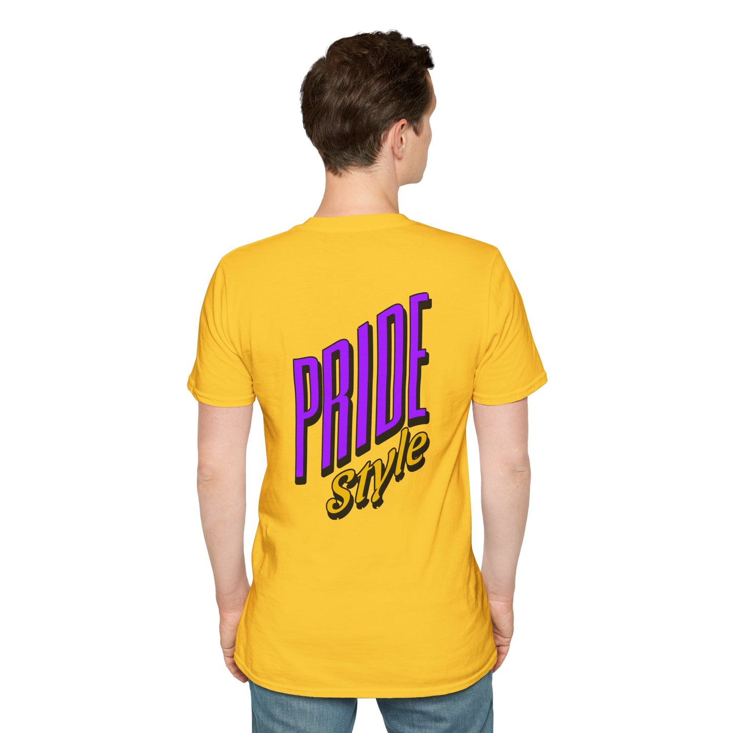 Pride Style Unisex Softstyle T-Shirt, LGBTQ+ Apparel, Gay Pride Shirt, Festival Wear, Affirmation Tee, Inclusive Fashion