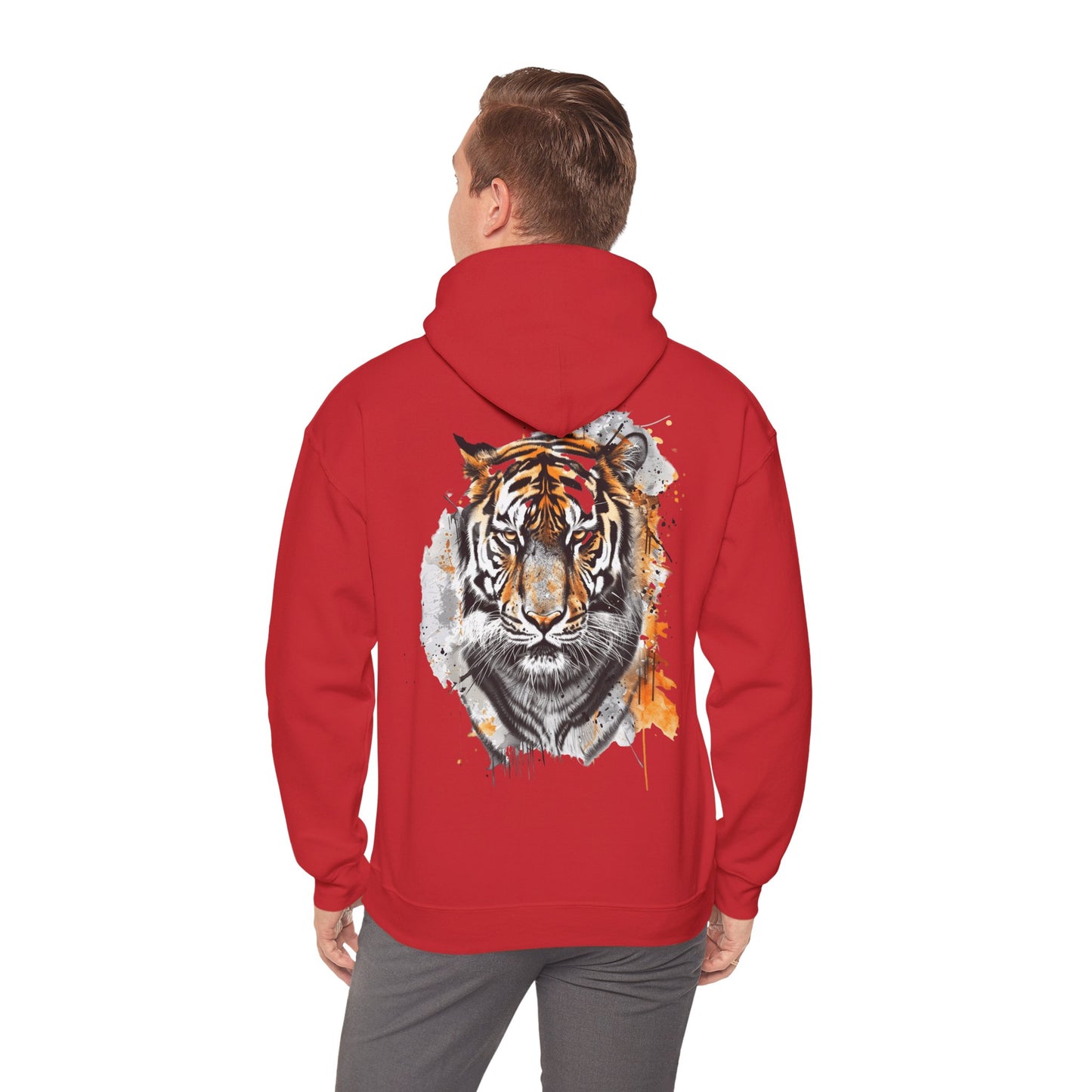 Magnificent Tiger Hooded Sweatshirt for Those Who Love to Be a King, Comfortable Sweater for Everyday Wear, Gift for Birthdays and Nature Lovers.