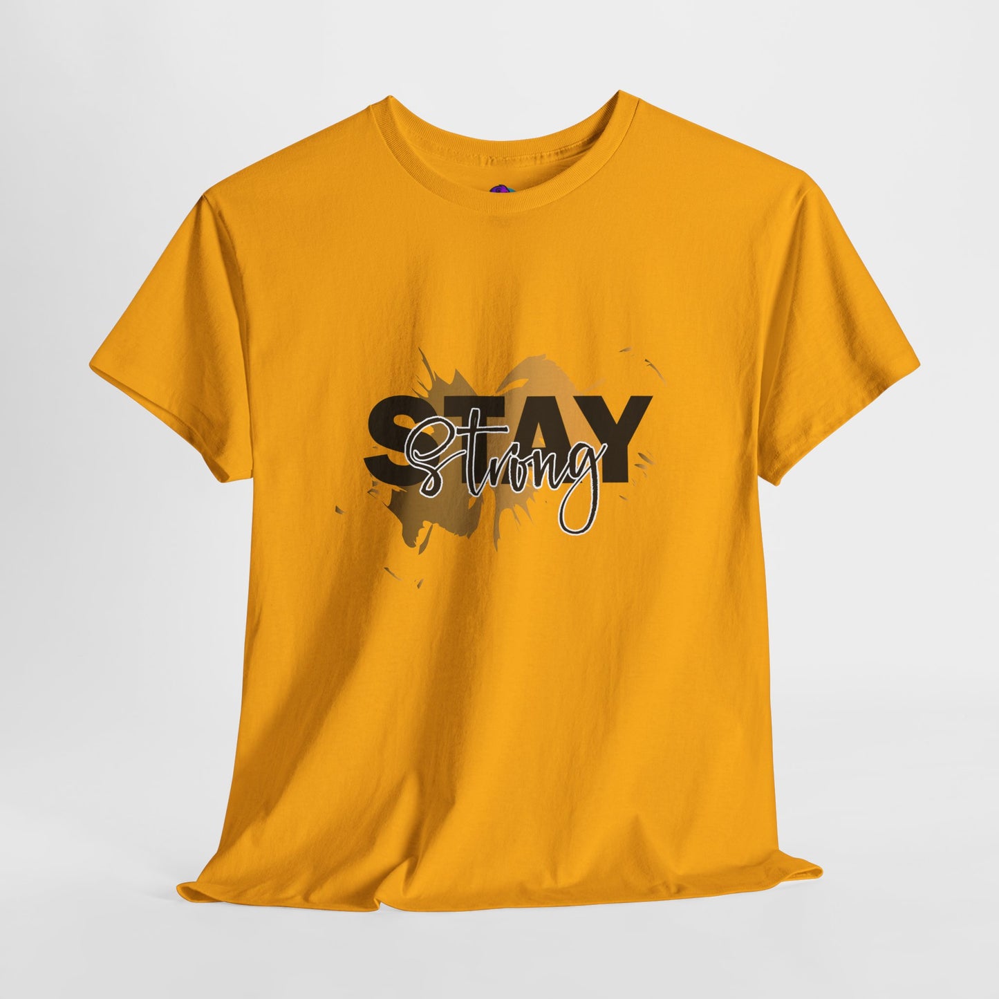 Stay Strong Unisex Heavy Cotton Tee, Inspirational T-Shirt, Motivational Apparel, Casual Wear, Gifts for Him/Her, Everyday Comfort