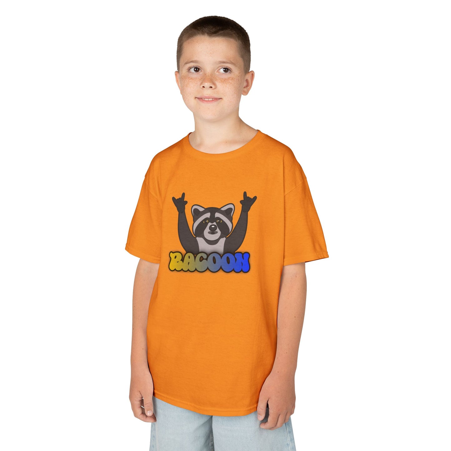 Rockin' Raccoon Kids Tee | Fun Cotton Shirt for Boys & Girls, Cute Animal Graphic Tee, Birthday Gift, Playtime Essential