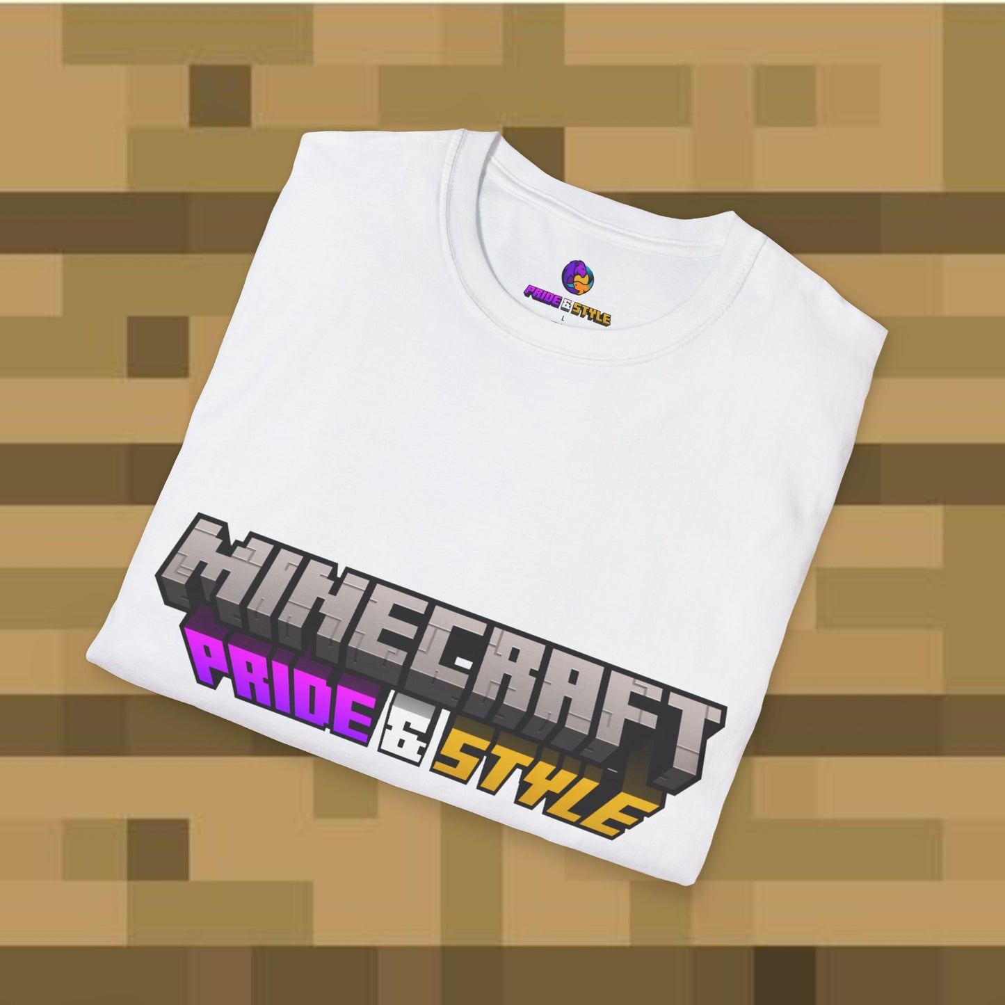 Minecraft Pride & Style T-Shirt for Game Lovers, Unisex Graphic Tee for Pride Events, Casual Wear, Gamer Gift, Comfortable Fashion