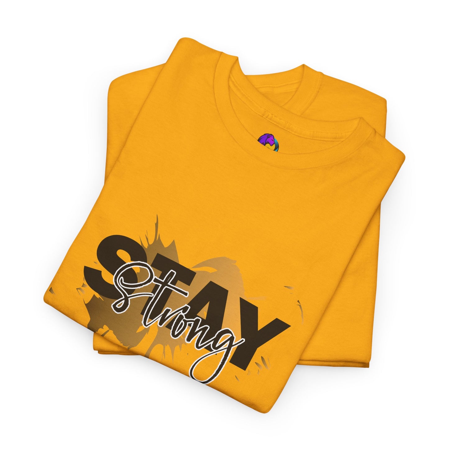 Stay Strong Unisex Heavy Cotton Tee, Inspirational T-Shirt, Motivational Apparel, Casual Wear, Gifts for Him/Her, Everyday Comfort