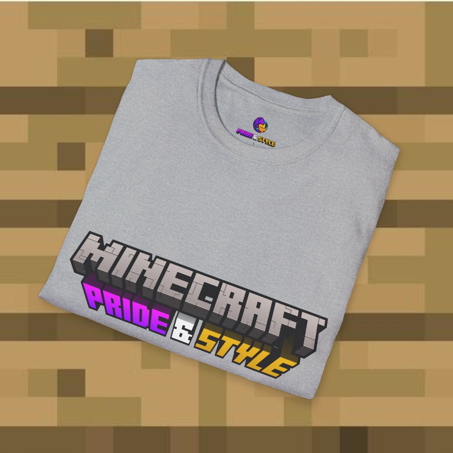 Minecraft Pride & Style T-Shirt for Game Lovers, Unisex Graphic Tee for Pride Events, Casual Wear, Gamer Gift, Comfortable Fashion
