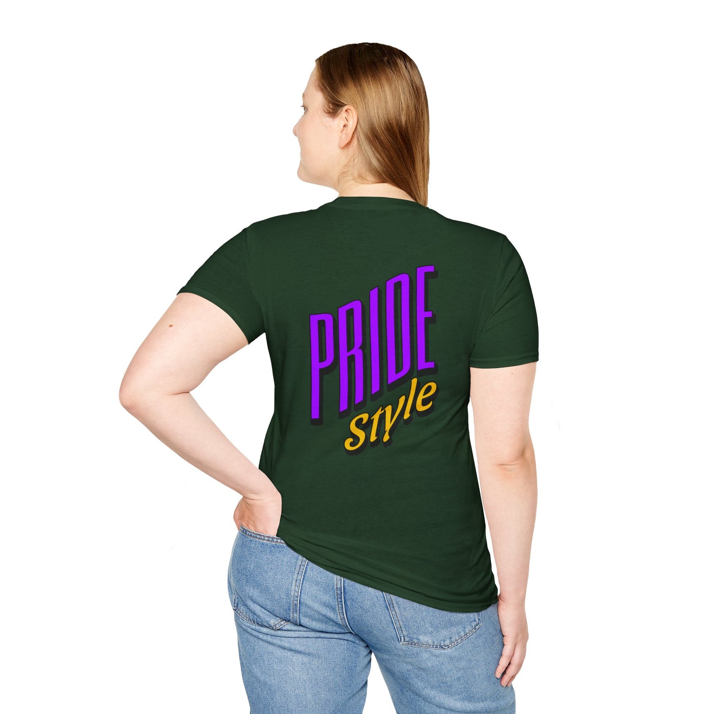 Pride Style Unisex Softstyle T-Shirt, LGBTQ+ Apparel, Gay Pride Shirt, Festival Wear, Affirmation Tee, Inclusive Fashion