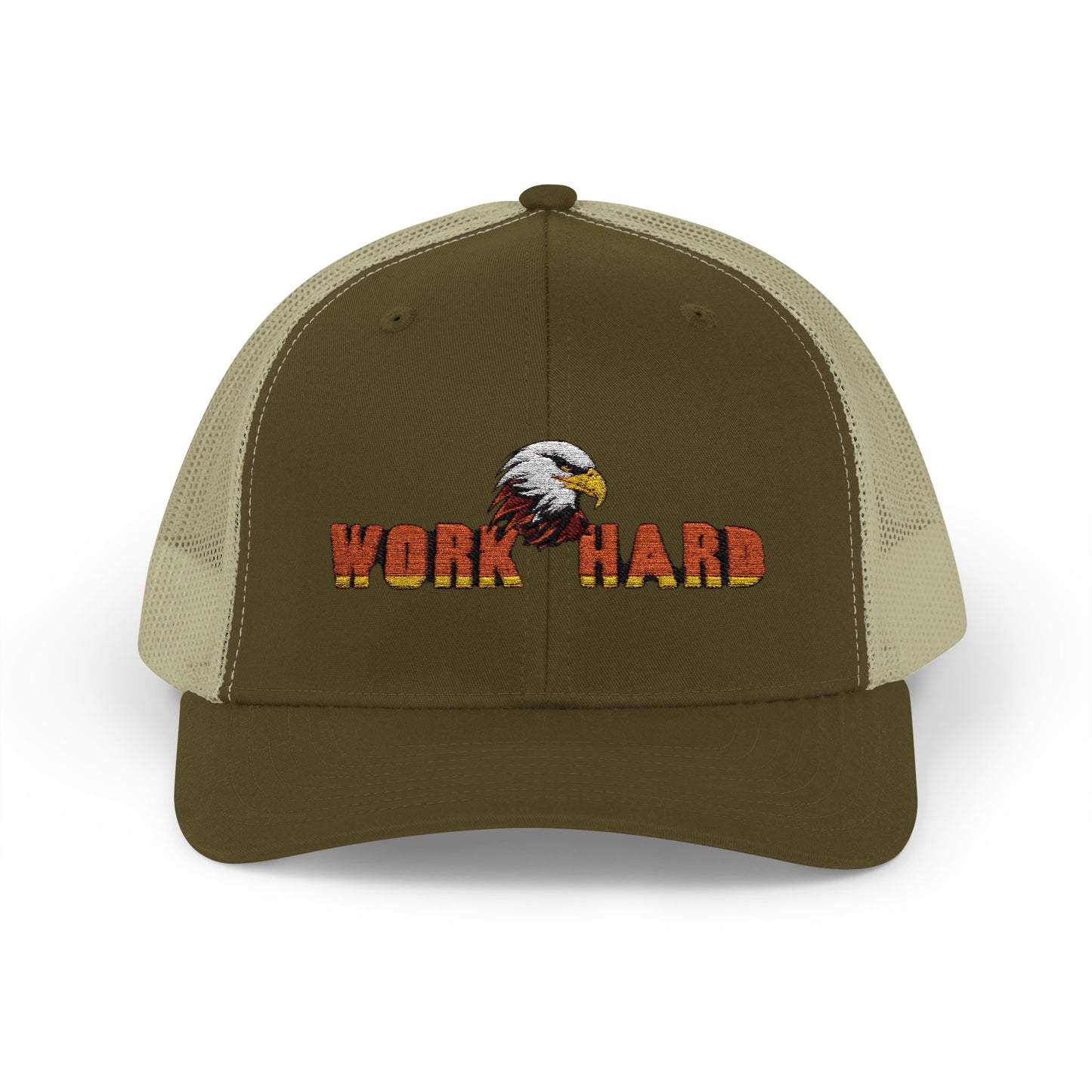 Work Hard Eagle Snapback Cap