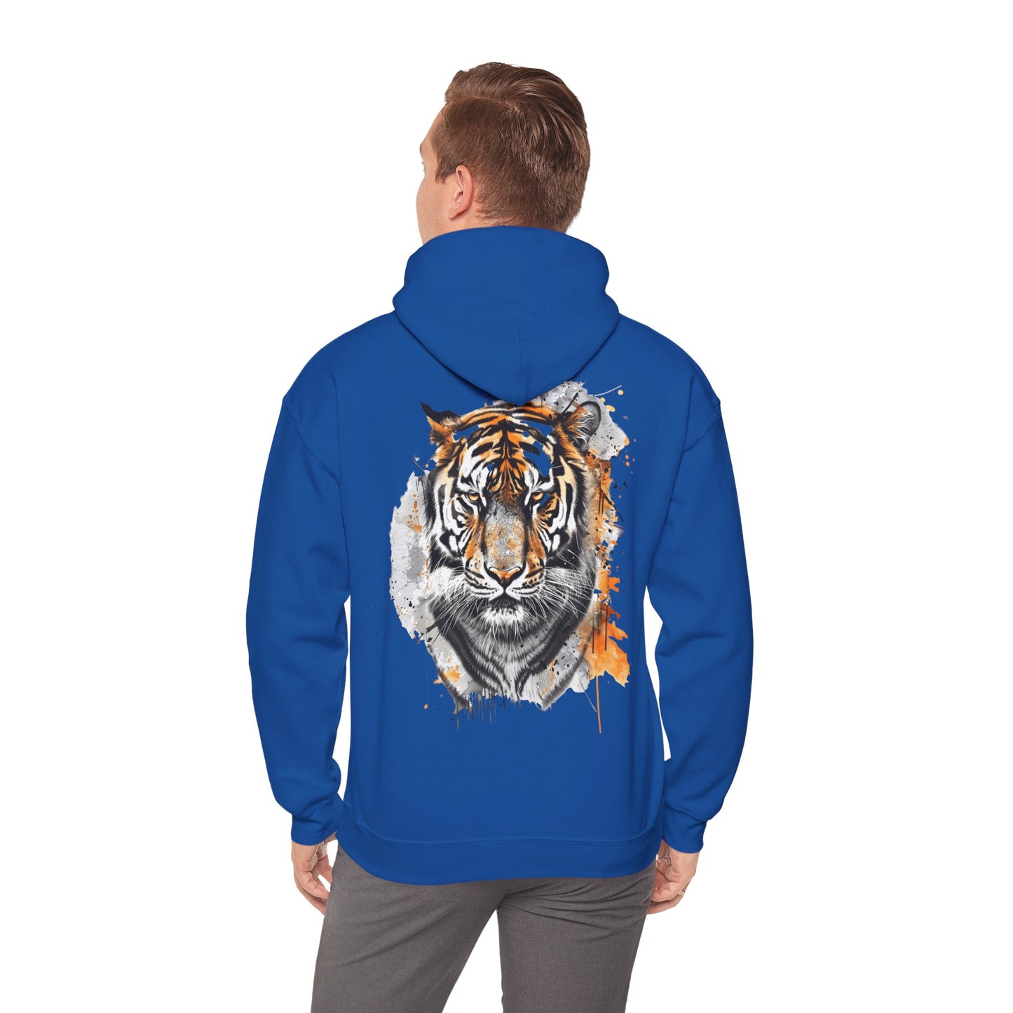 Magnificent Tiger Hooded Sweatshirt for Those Who Love to Be a King, Comfortable Sweater for Everyday Wear, Gift for Birthdays and Nature Lovers.