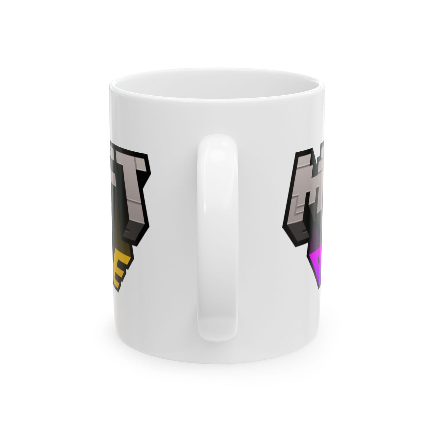 Minecraft-Inspired Ceramic Mug, Gamer Gift, Custom Coffee Cup, Birthday Present, Cozy Drinkware, Gaming Merchandise