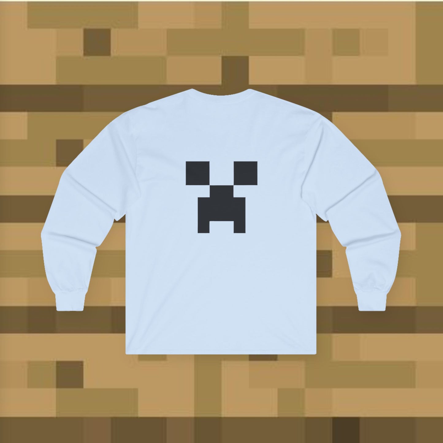 Minecraft Creeper Long Sleeve Tee for Gamers, Unisex Game Shirt, Perfect for Birthdays, Cozy Casual Wear, Minecraft Gifts, Gamer Apparel