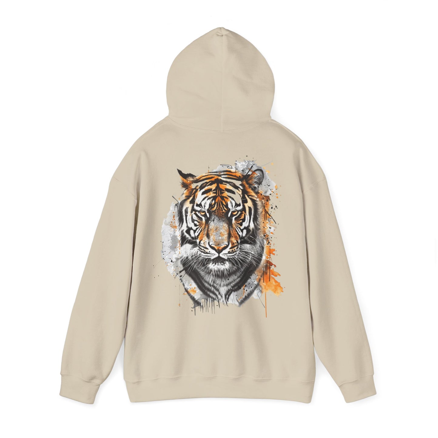 Magnificent Tiger Hooded Sweatshirt for Those Who Love to Be a King, Comfortable Sweater for Everyday Wear, Gift for Birthdays and Nature Lovers.