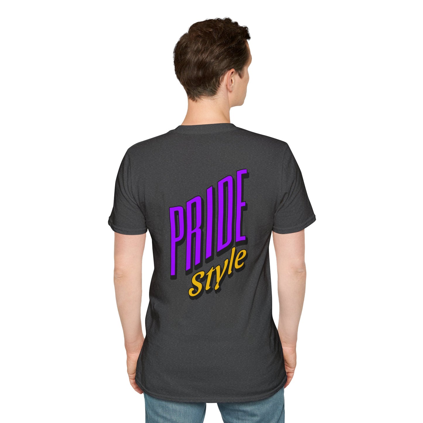 Pride Style Unisex Softstyle T-Shirt, LGBTQ+ Apparel, Gay Pride Shirt, Festival Wear, Affirmation Tee, Inclusive Fashion