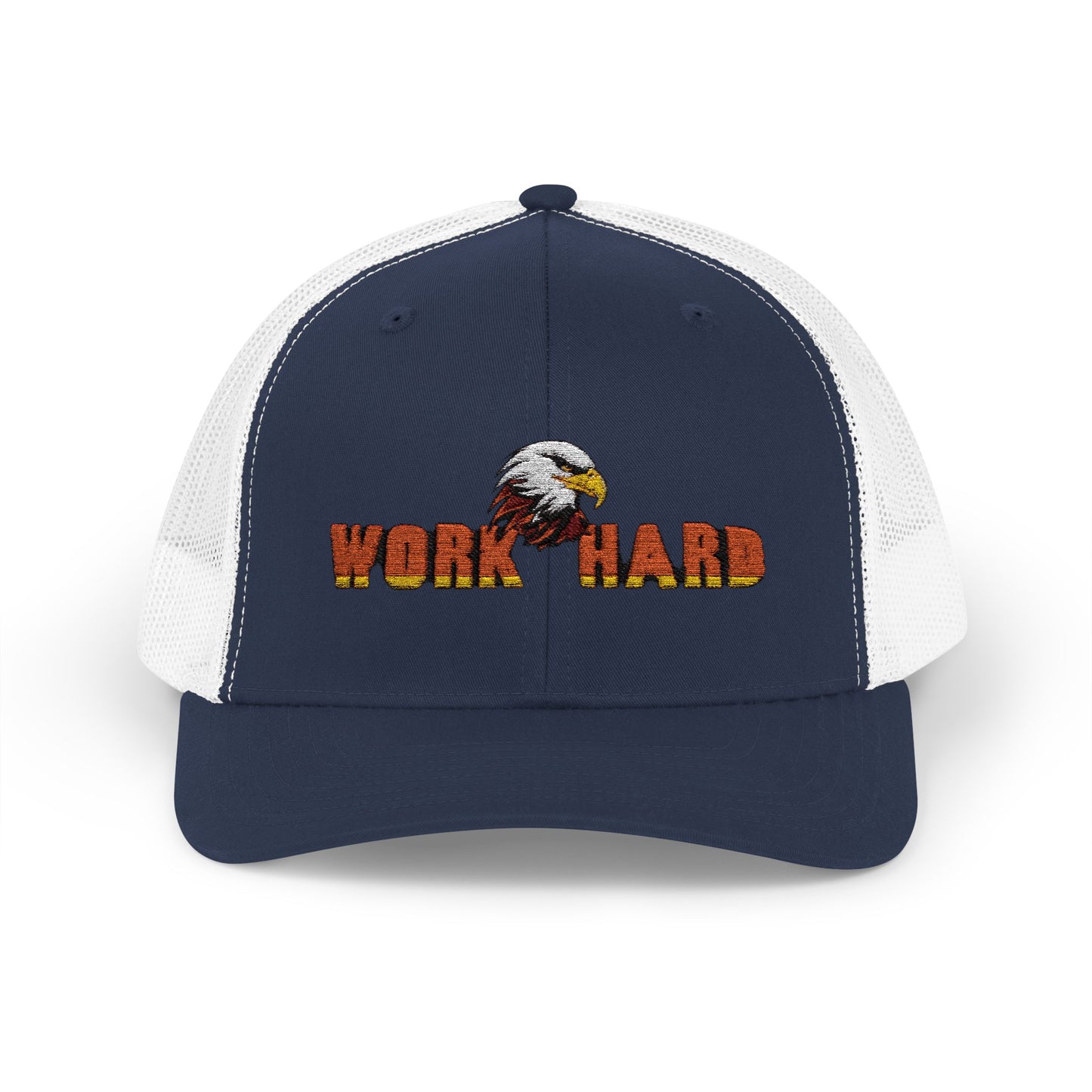 Work Hard Eagle Snapback Cap