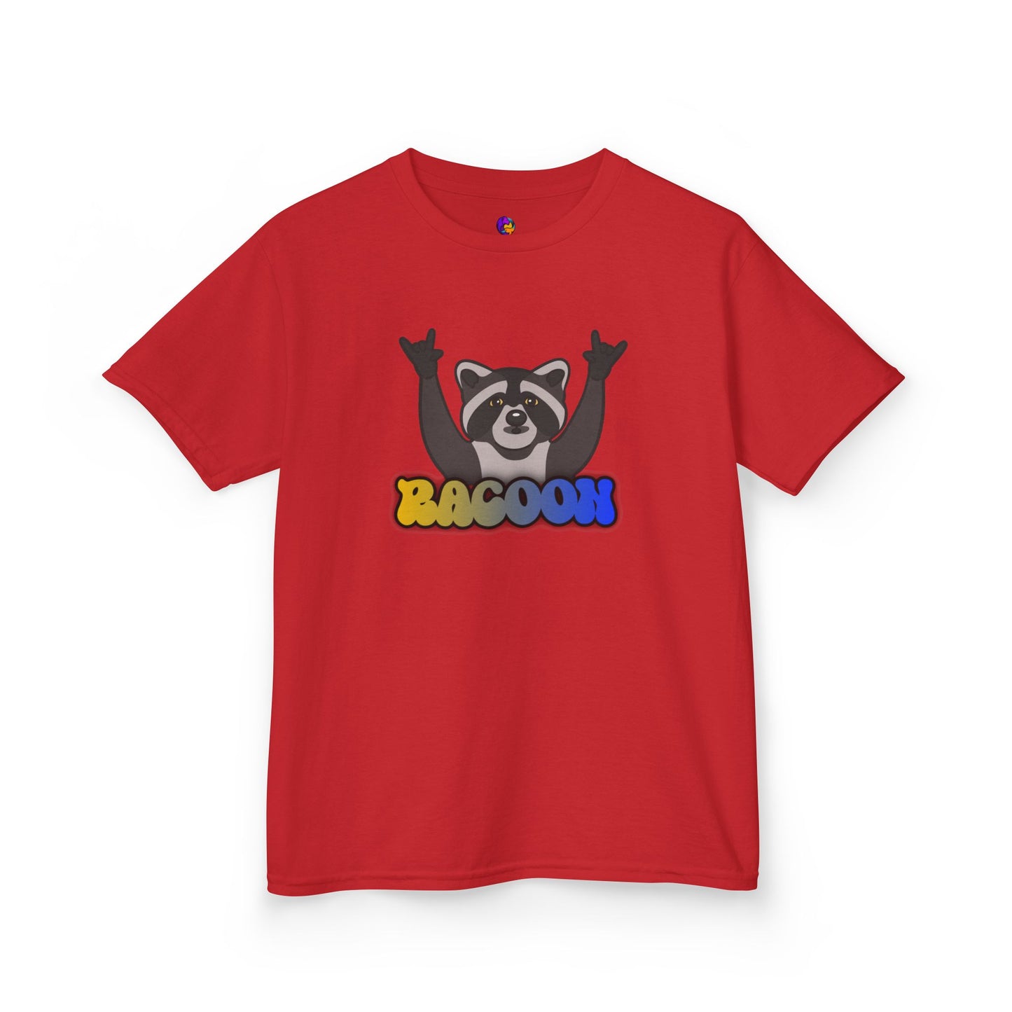Rockin' Raccoon Kids Tee | Fun Cotton Shirt for Boys & Girls, Cute Animal Graphic Tee, Birthday Gift, Playtime Essential