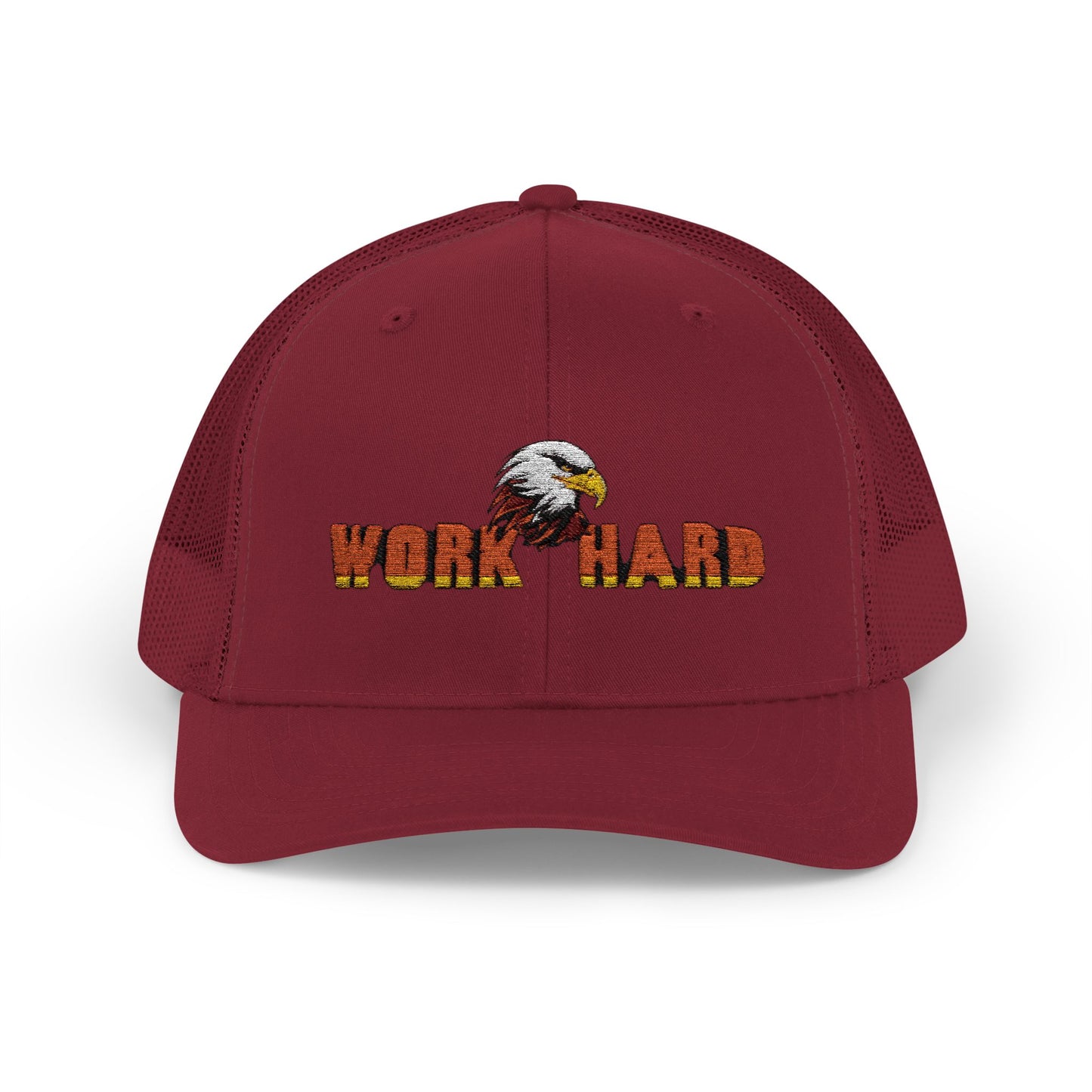 Work Hard Eagle Snapback Cap