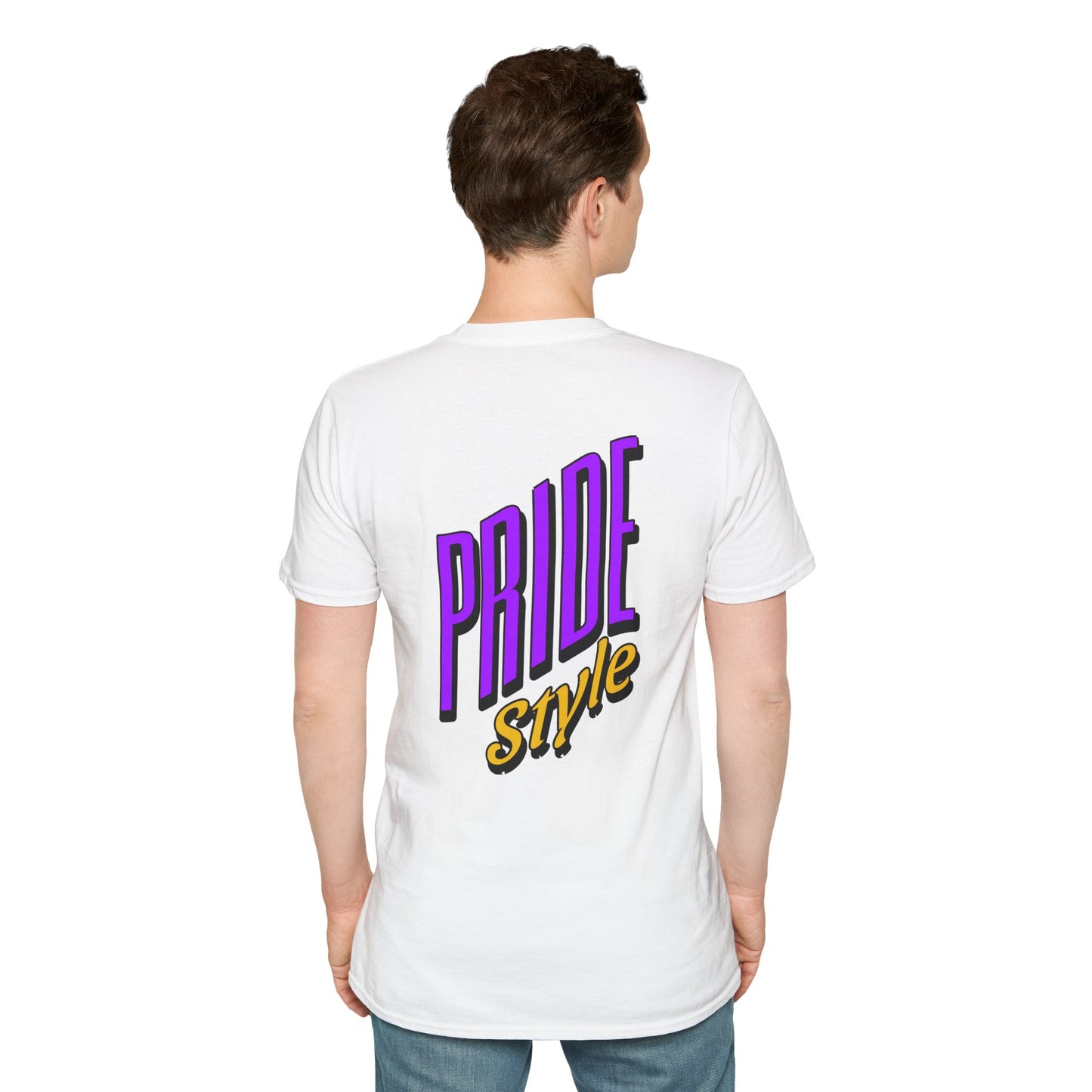 Pride Style Unisex Softstyle T-Shirt, LGBTQ+ Apparel, Gay Pride Shirt, Festival Wear, Affirmation Tee, Inclusive Fashion