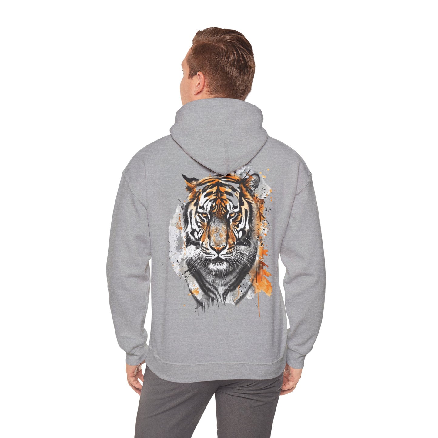 Magnificent Tiger Hooded Sweatshirt for Those Who Love to Be a King, Comfortable Sweater for Everyday Wear, Gift for Birthdays and Nature Lovers.