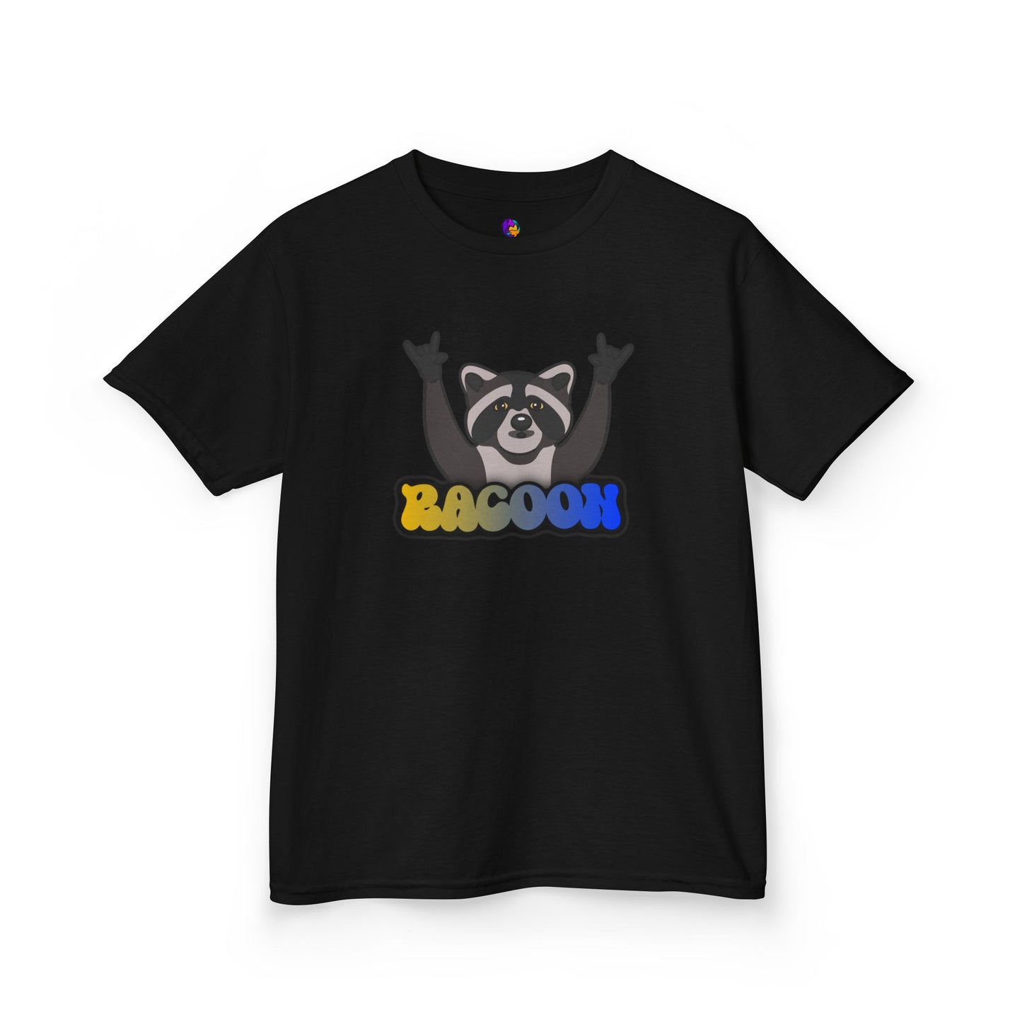 Rockin' Raccoon Kids Tee | Fun Cotton Shirt for Boys & Girls, Cute Animal Graphic Tee, Birthday Gift, Playtime Essential