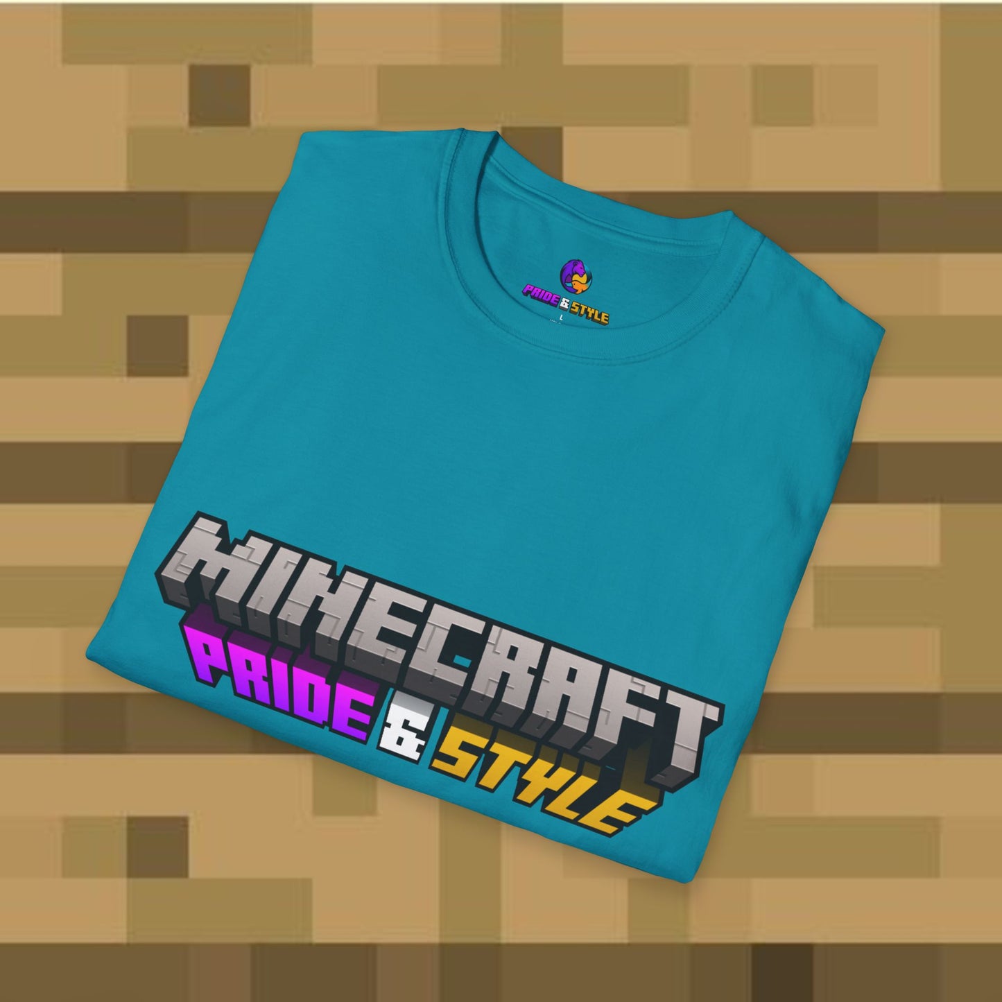 Minecraft Pride & Style T-Shirt for Game Lovers, Unisex Graphic Tee for Pride Events, Casual Wear, Gamer Gift, Comfortable Fashion