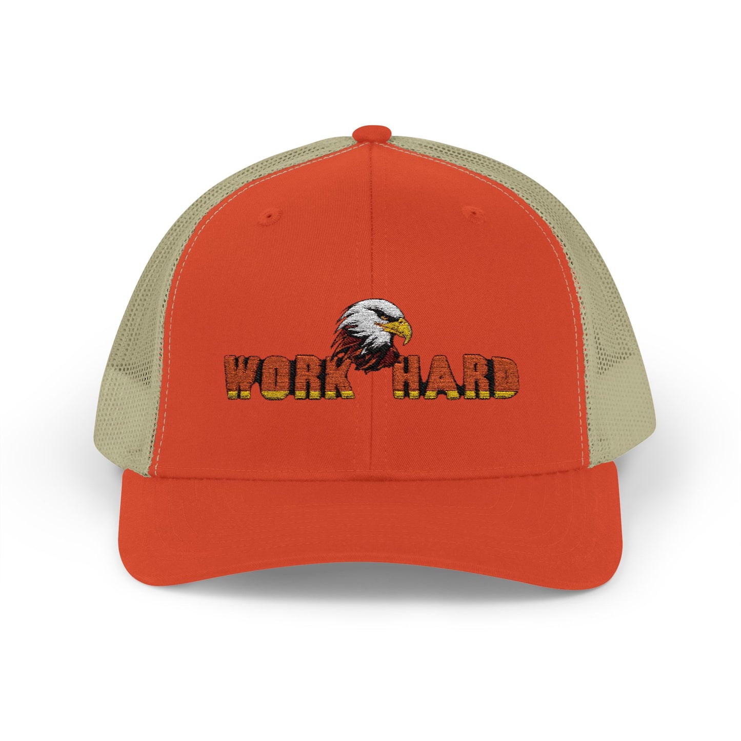 Work Hard Eagle Snapback Cap