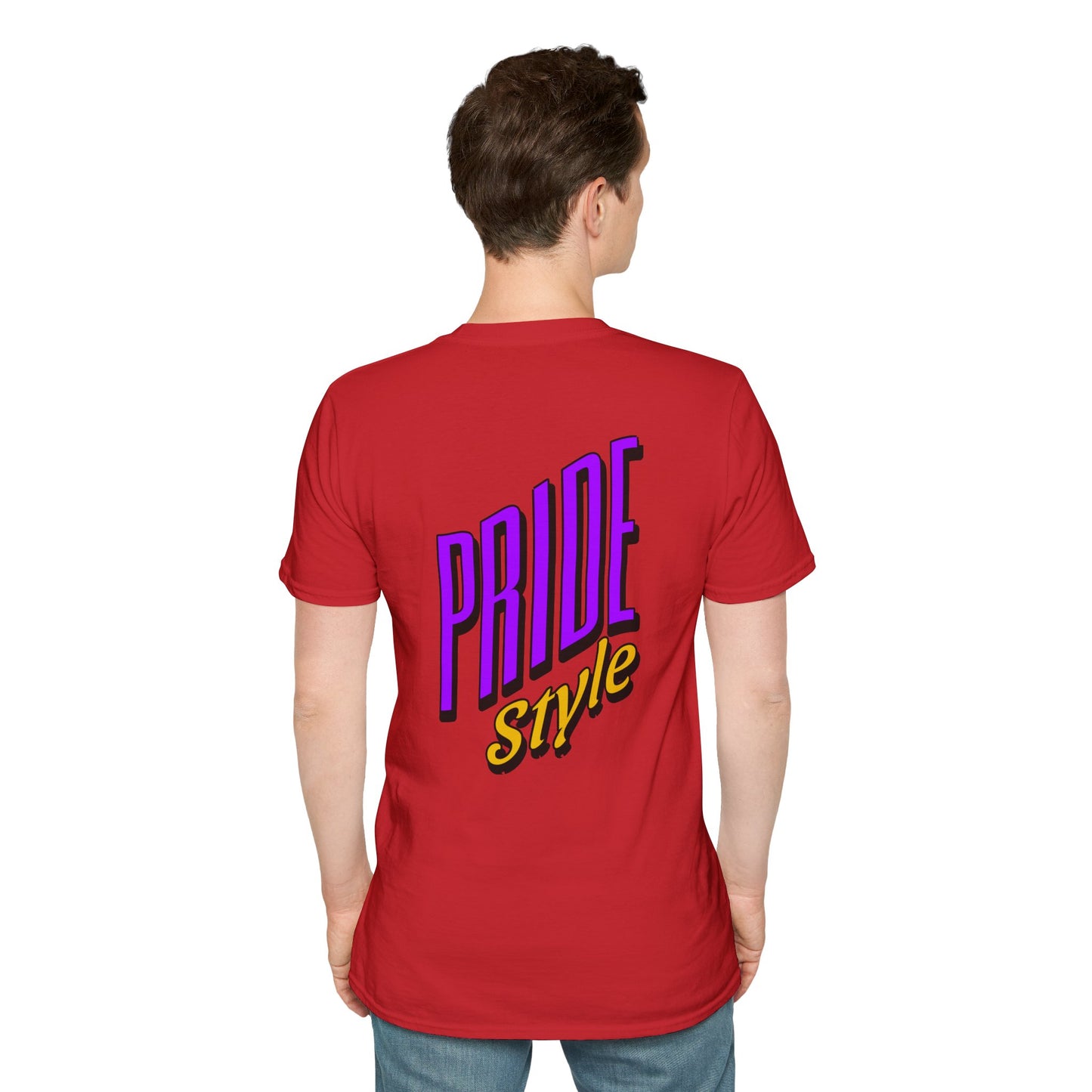 Pride Style Unisex Softstyle T-Shirt, LGBTQ+ Apparel, Gay Pride Shirt, Festival Wear, Affirmation Tee, Inclusive Fashion