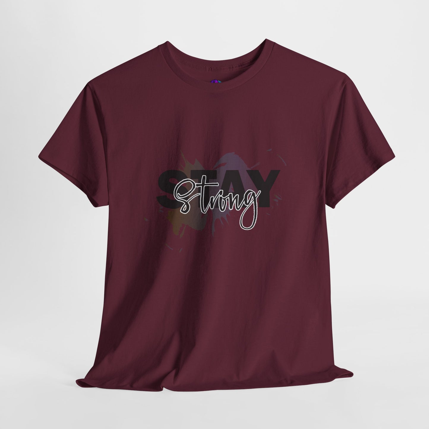 Stay Strong Unisex Heavy Cotton Tee, Inspirational T-Shirt, Motivational Apparel, Casual Wear, Gifts for Him/Her, Everyday Comfort