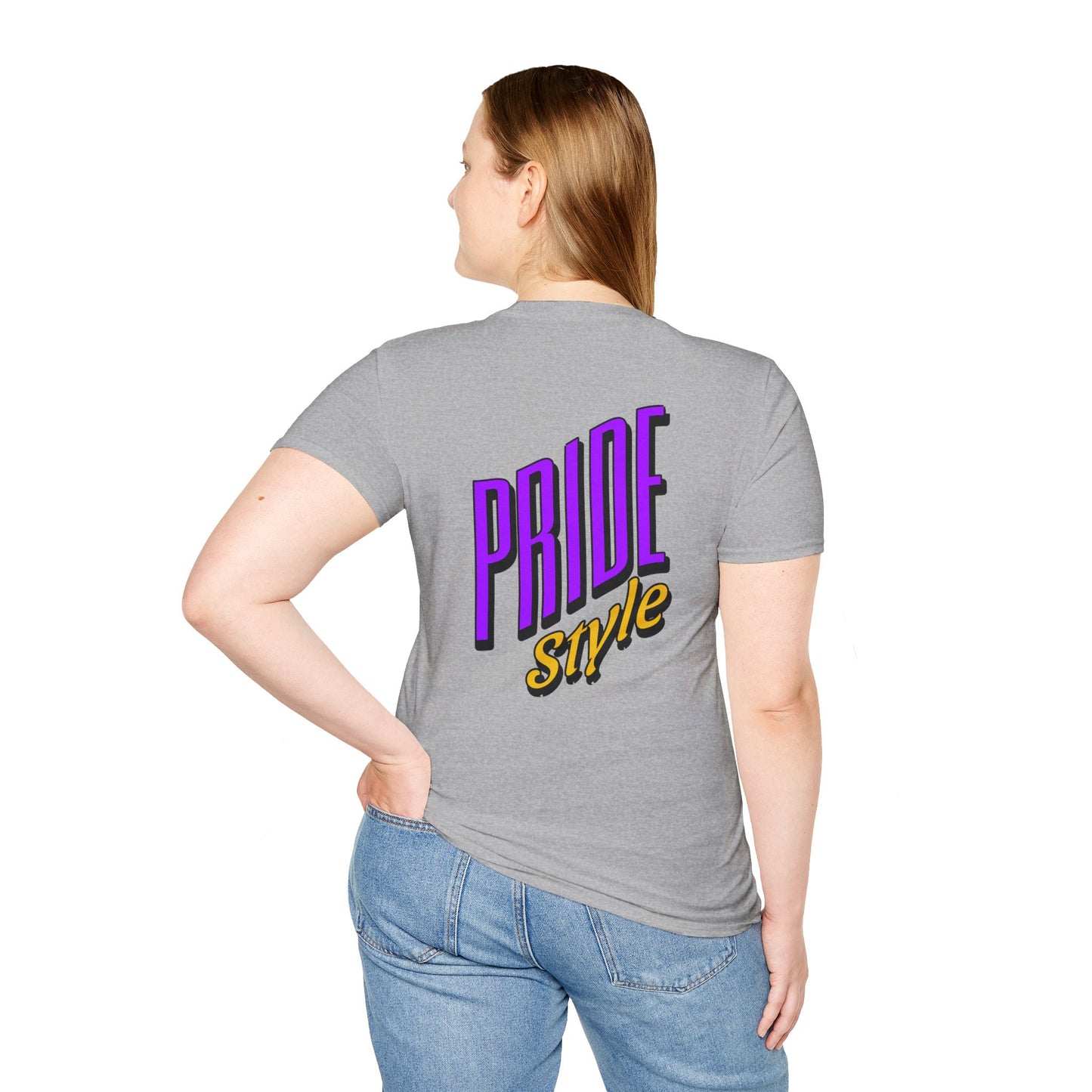 Pride Style Unisex Softstyle T-Shirt, LGBTQ+ Apparel, Gay Pride Shirt, Festival Wear, Affirmation Tee, Inclusive Fashion