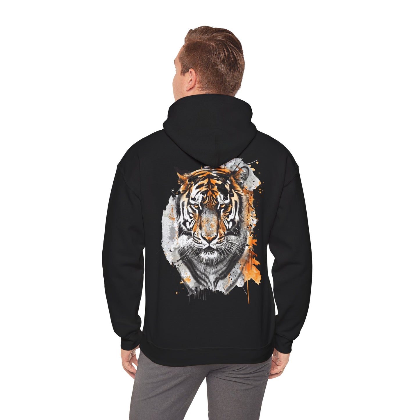 Magnificent Tiger Hooded Sweatshirt for Those Who Love to Be a King, Comfortable Sweater for Everyday Wear, Gift for Birthdays and Nature Lovers.