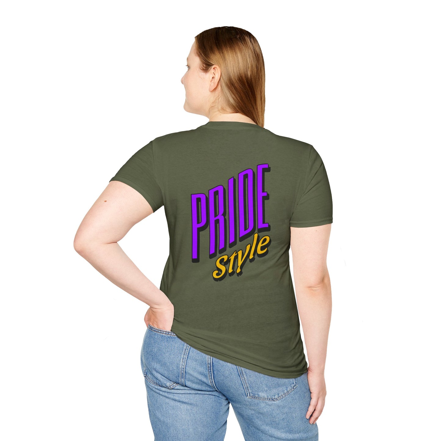 Pride Style Unisex Softstyle T-Shirt, LGBTQ+ Apparel, Gay Pride Shirt, Festival Wear, Affirmation Tee, Inclusive Fashion