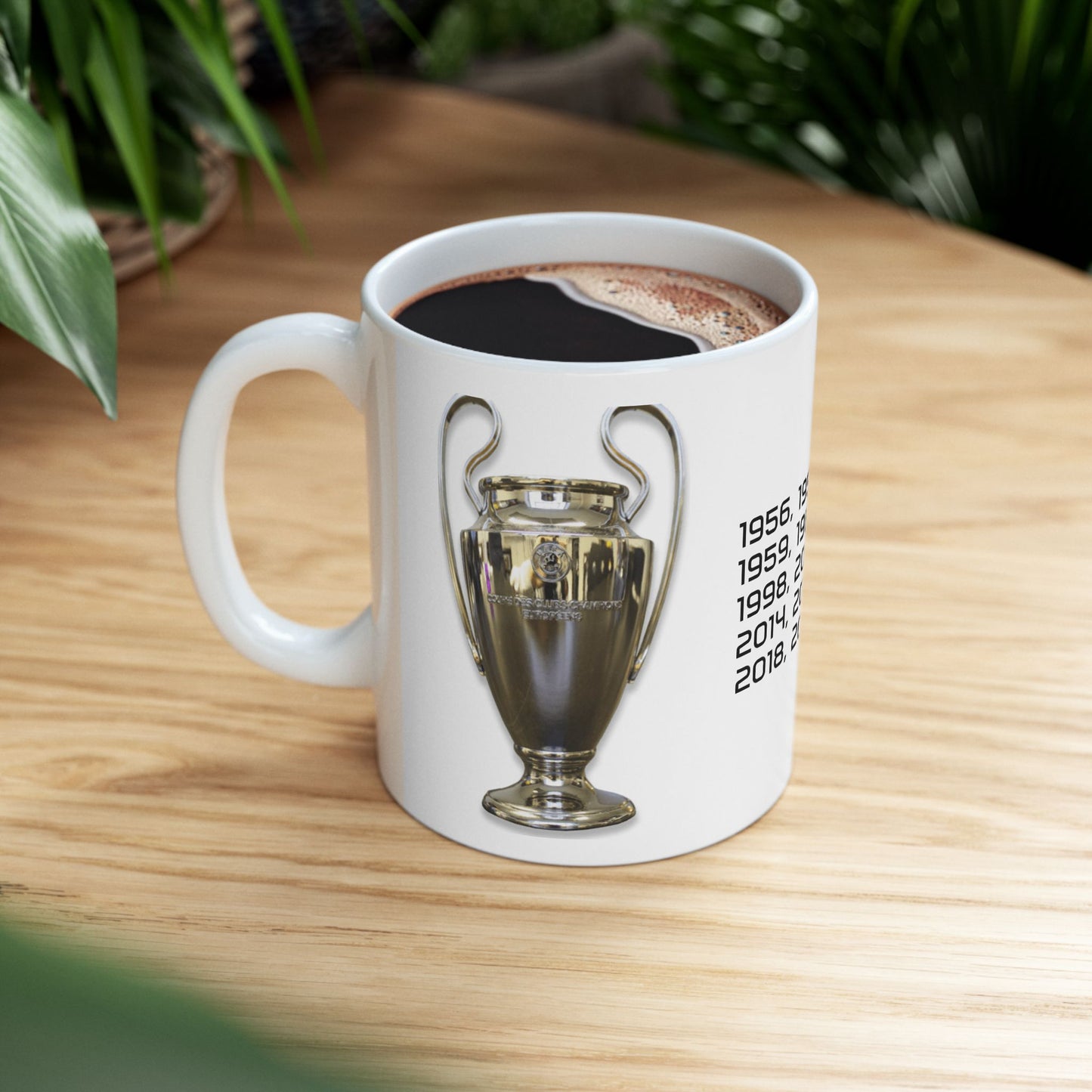 Mug - Real Madrid Champions League History Ceramic Mug (11oz, 15oz)